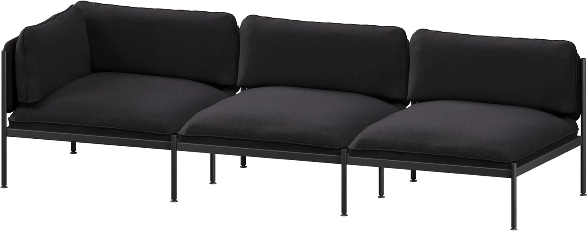 Toom Modular Sofa 3-Sitzer Konfiguration 1, 3er Sofa, KAQTU Design