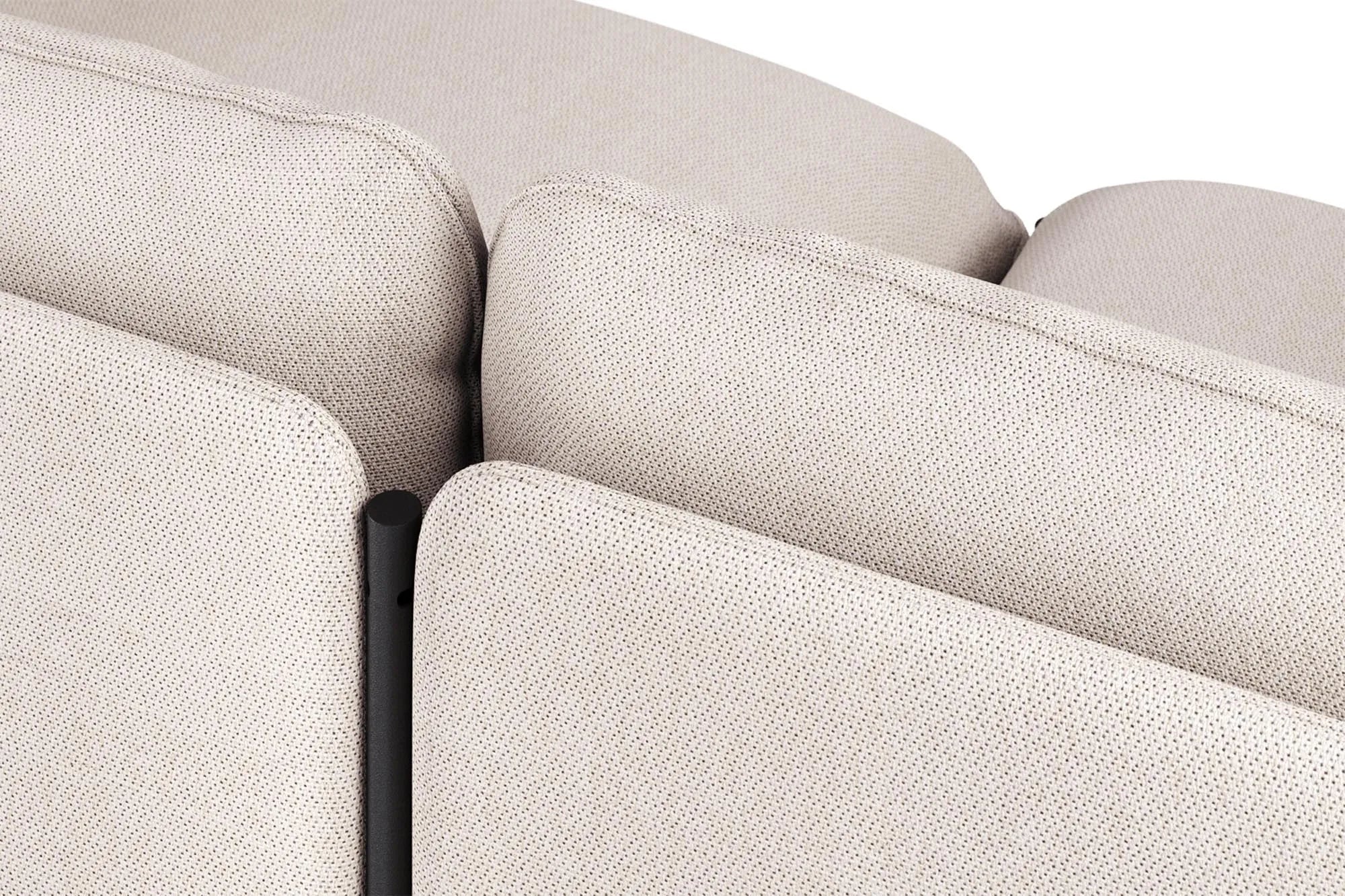 Toom Modular Sofa 3-Sitzer Konfiguration 1 in Oatmilk Beige  präsentiert im Onlineshop von KAQTU Design AG. 3er Sofa ist von Noo.ma