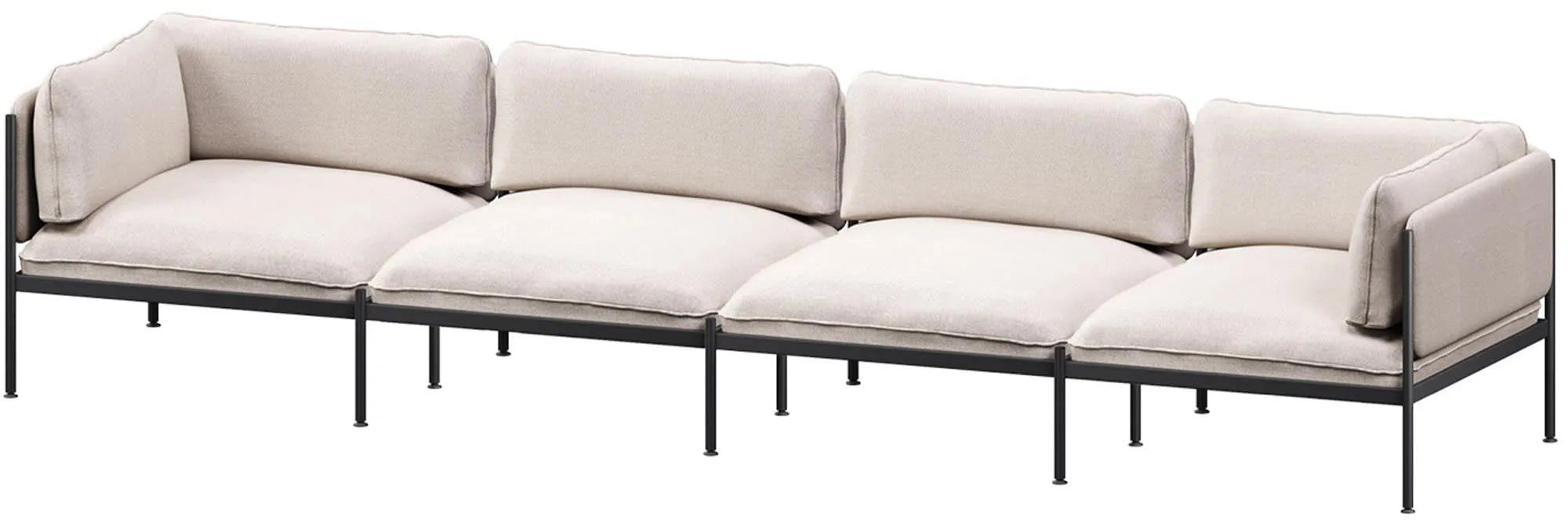 Toom Modular Sofa 4-Sitzer Konfiguration 2a, 4er Sofa, KAQTU Design