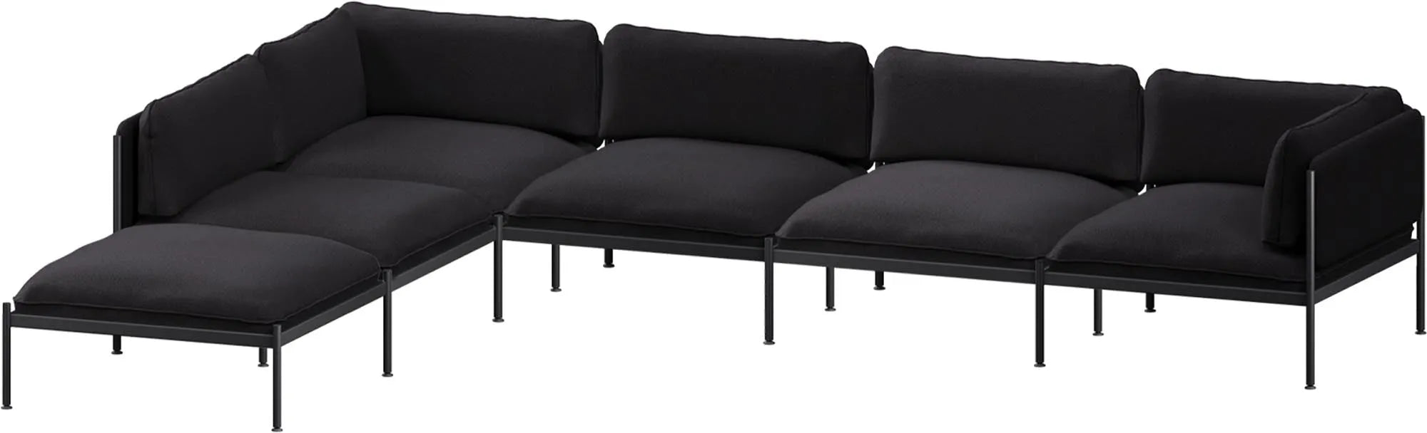 Toom Modular Sofa 6-Sitzer in Pale Grey  präsentiert im Onlineshop von KAQTU Design AG. Ecksofa links ist von Noo.ma