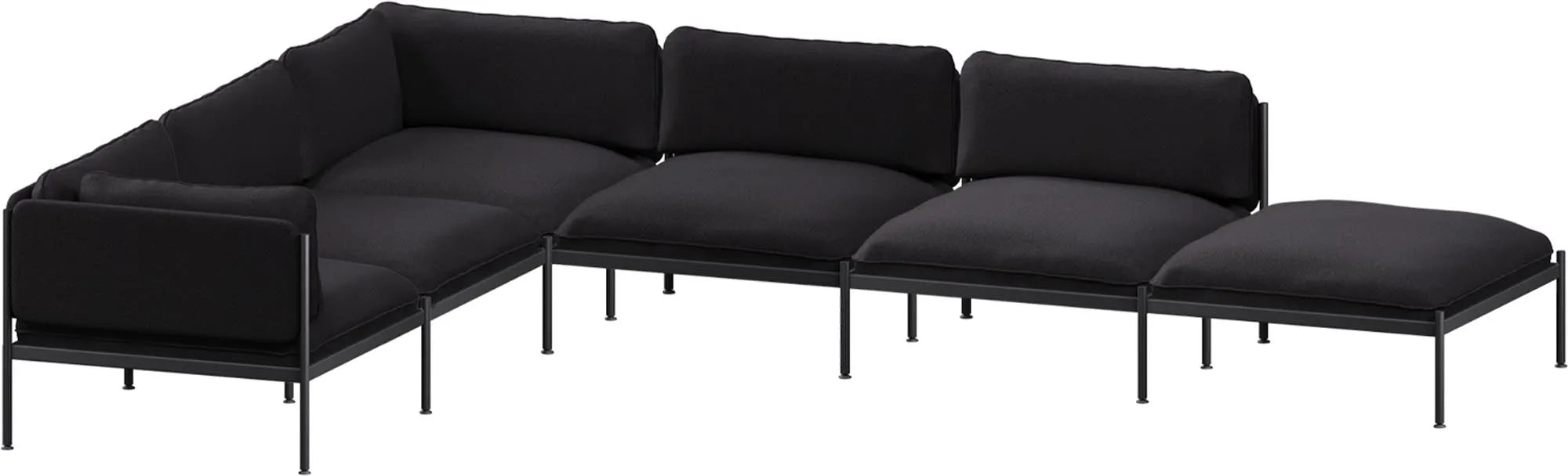 Toom Modular Sofa 6-Sitzer in Pale Grey  präsentiert im Onlineshop von KAQTU Design AG. Ecksofa links ist von Noo.ma