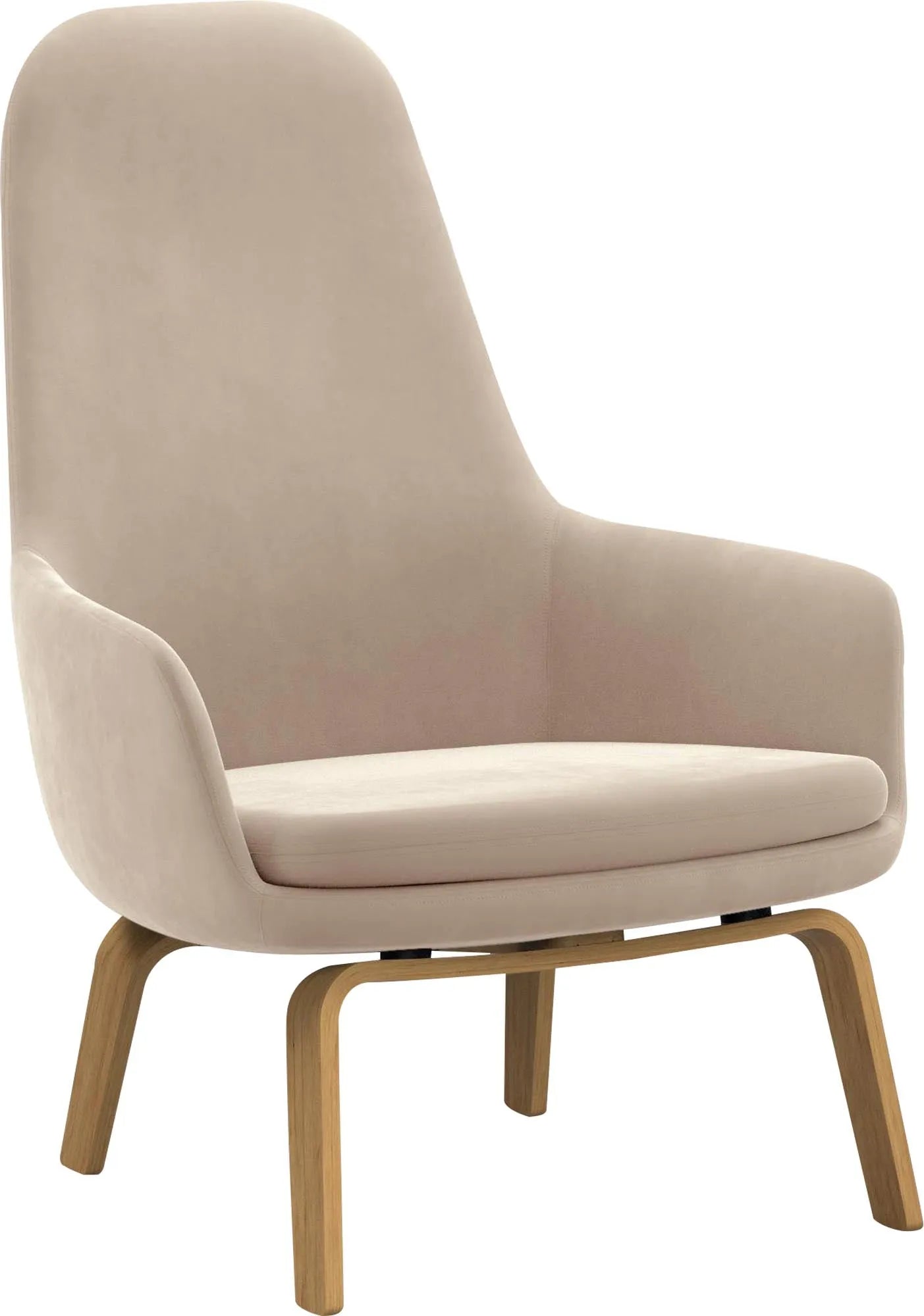 Der Era Lounge Sessel von Normann Copenhagen: Zeitloses, kurviges Design, hoher Komfort, individuell gestaltbar mit vielfältigen Stoff- und Lederoptionen.