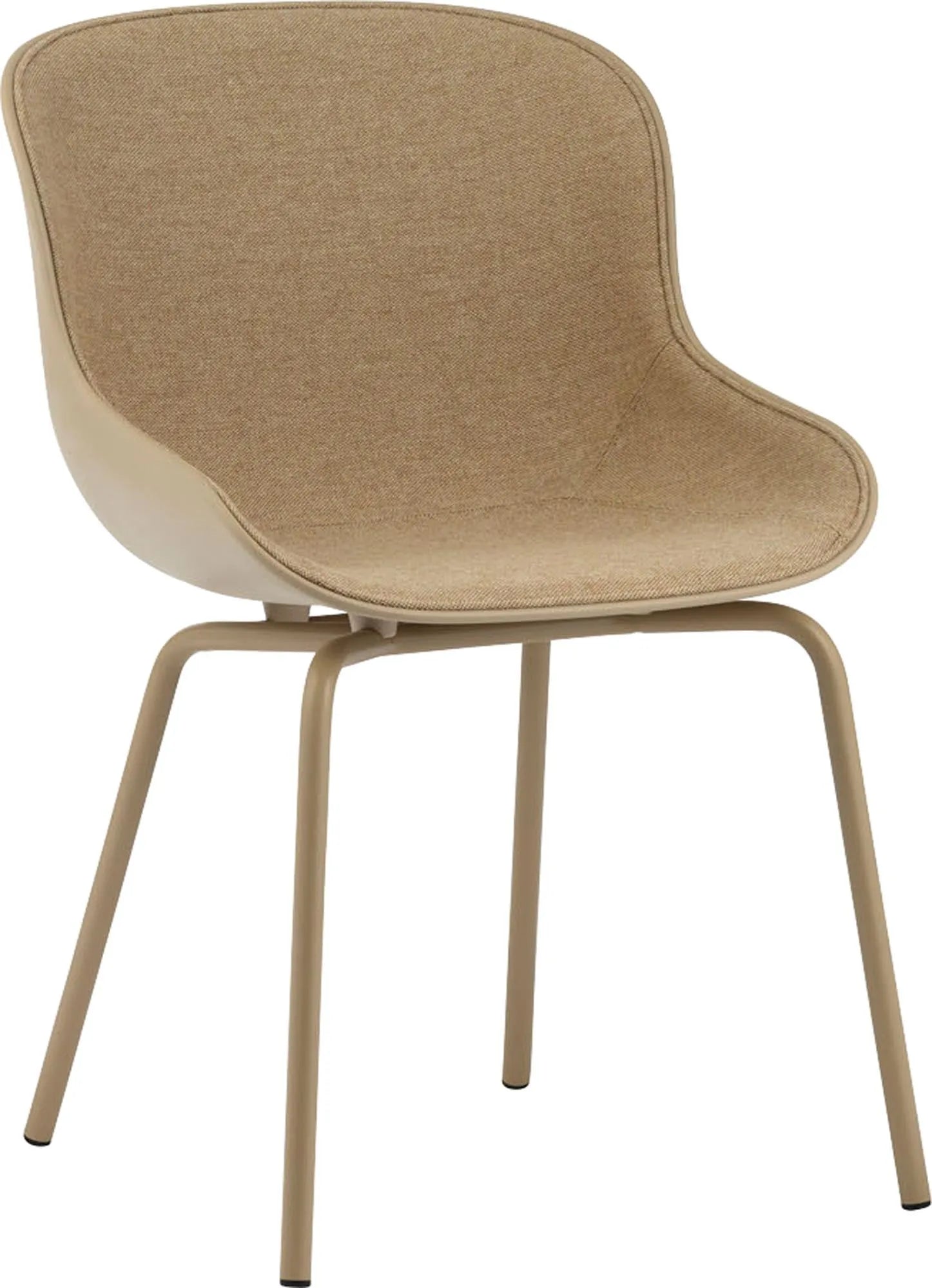 Eleganter Hyg Stuhl in Sand mit Frontpolster von Normann Copenhagen.