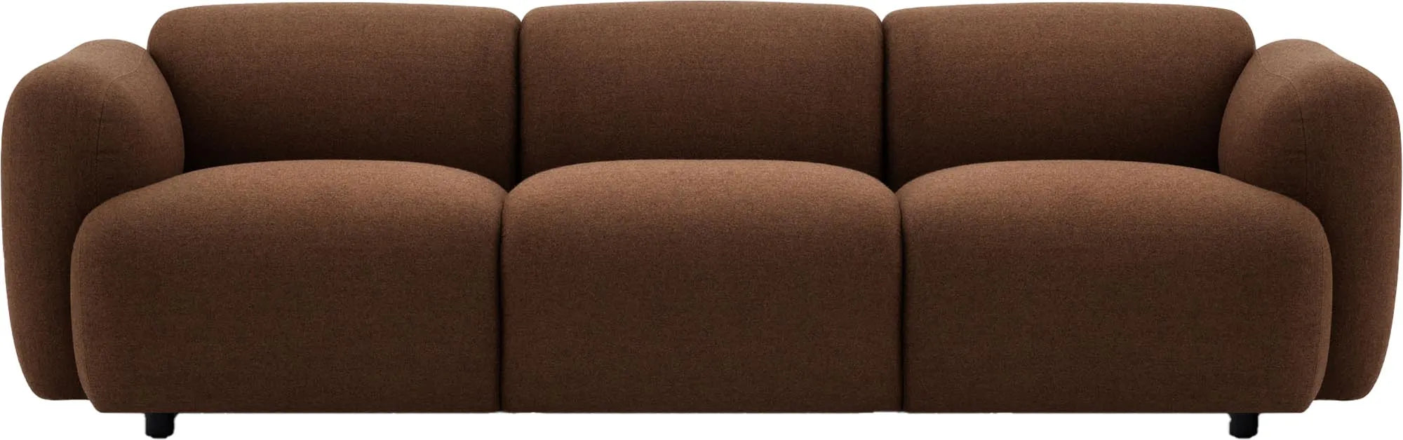 Elegantes Swell Sofa 3er: Komfort trifft auf skandinavische Ästhetik.