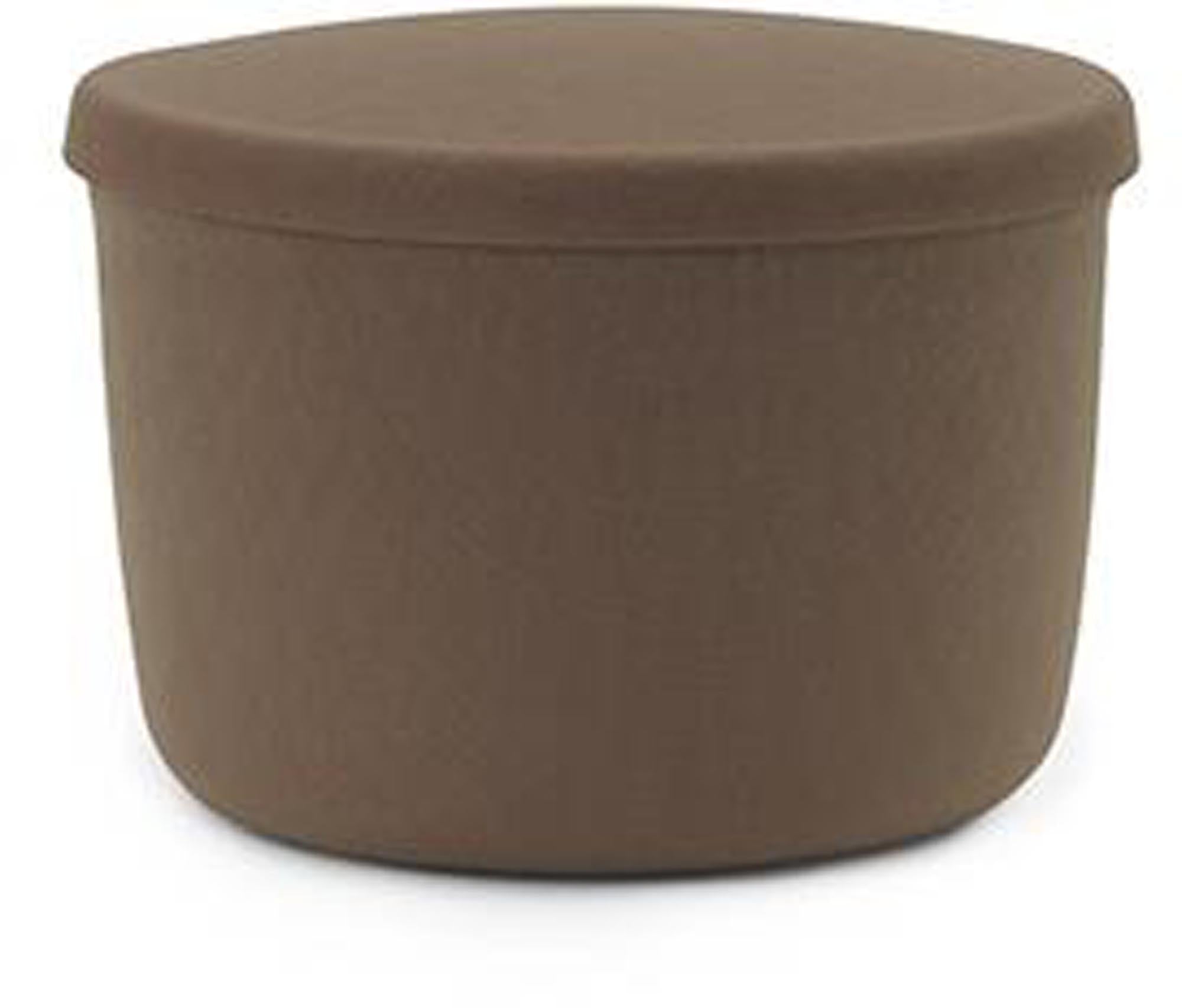 Hide Storage Pouf klein in Braun präsentiert im Onlineshop von KAQTU Design AG. Pouf ist von Normann Copenhagen