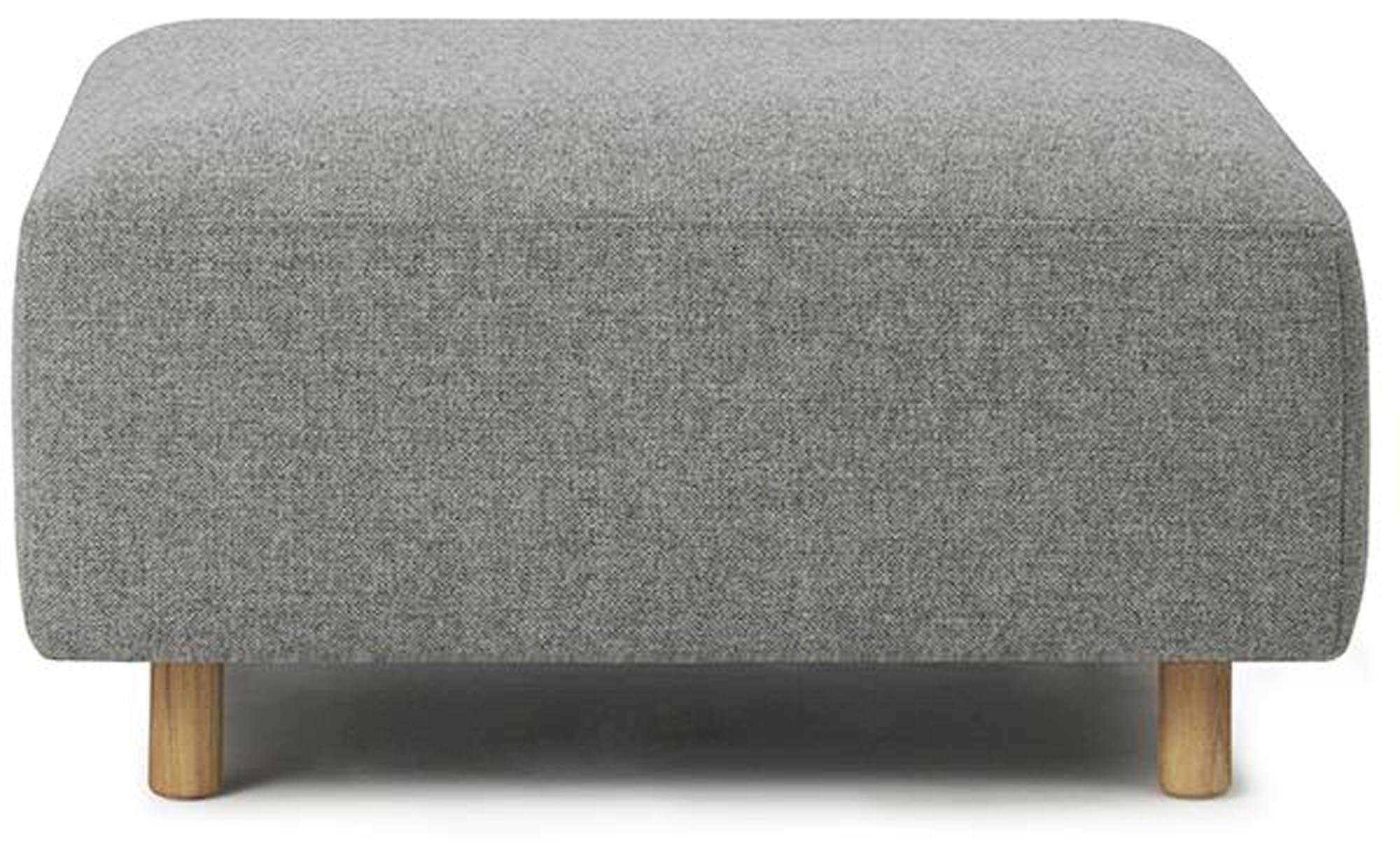 Redo Modular Sofa 700 Pouf in Grau / Natur präsentiert im Onlineshop von KAQTU Design AG. Pouf ist von Normann Copenhagen