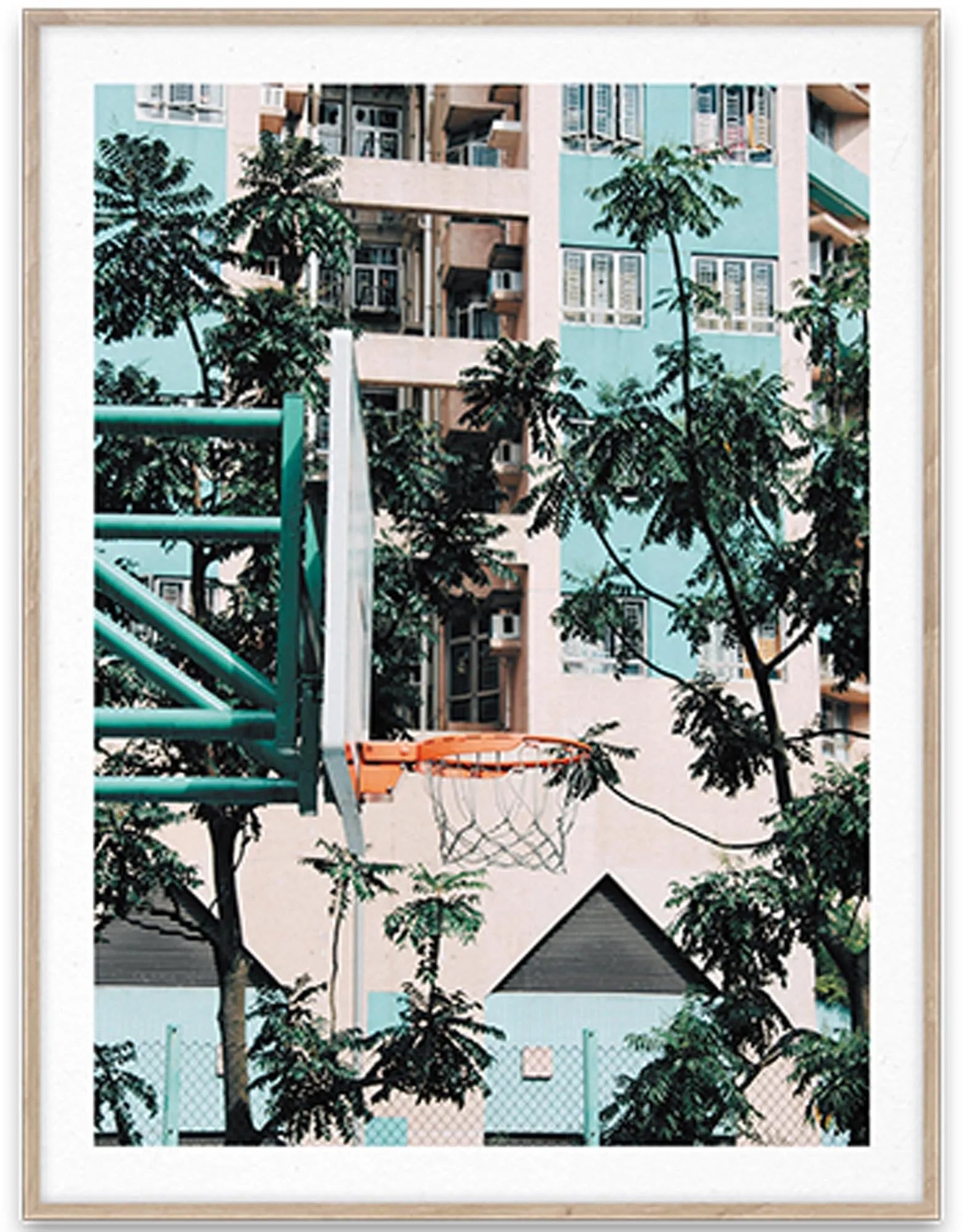 Tauche ein in Hongkongs Basketballwelt mit diesem Kunstwerk.