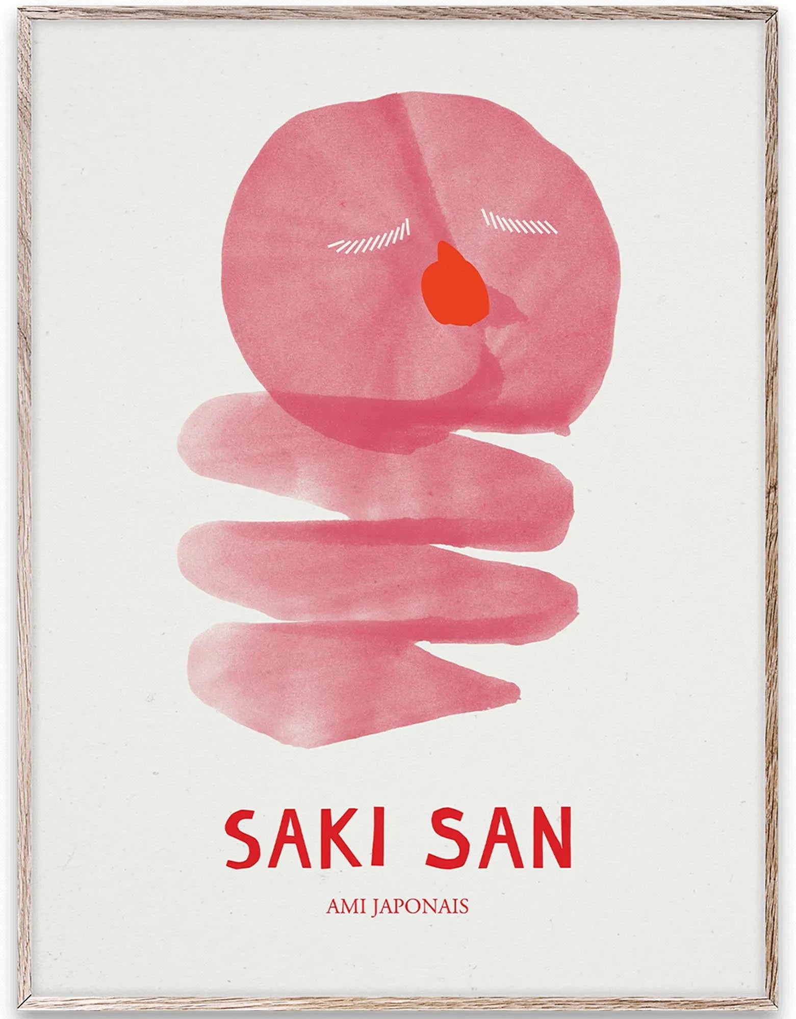 Saki San Kunstdruck: Minimalistisch, ausdrucksstark, nachhaltig. Perfekt für Wohnzimmer, Büro. Unterstützt soziale Projekte.