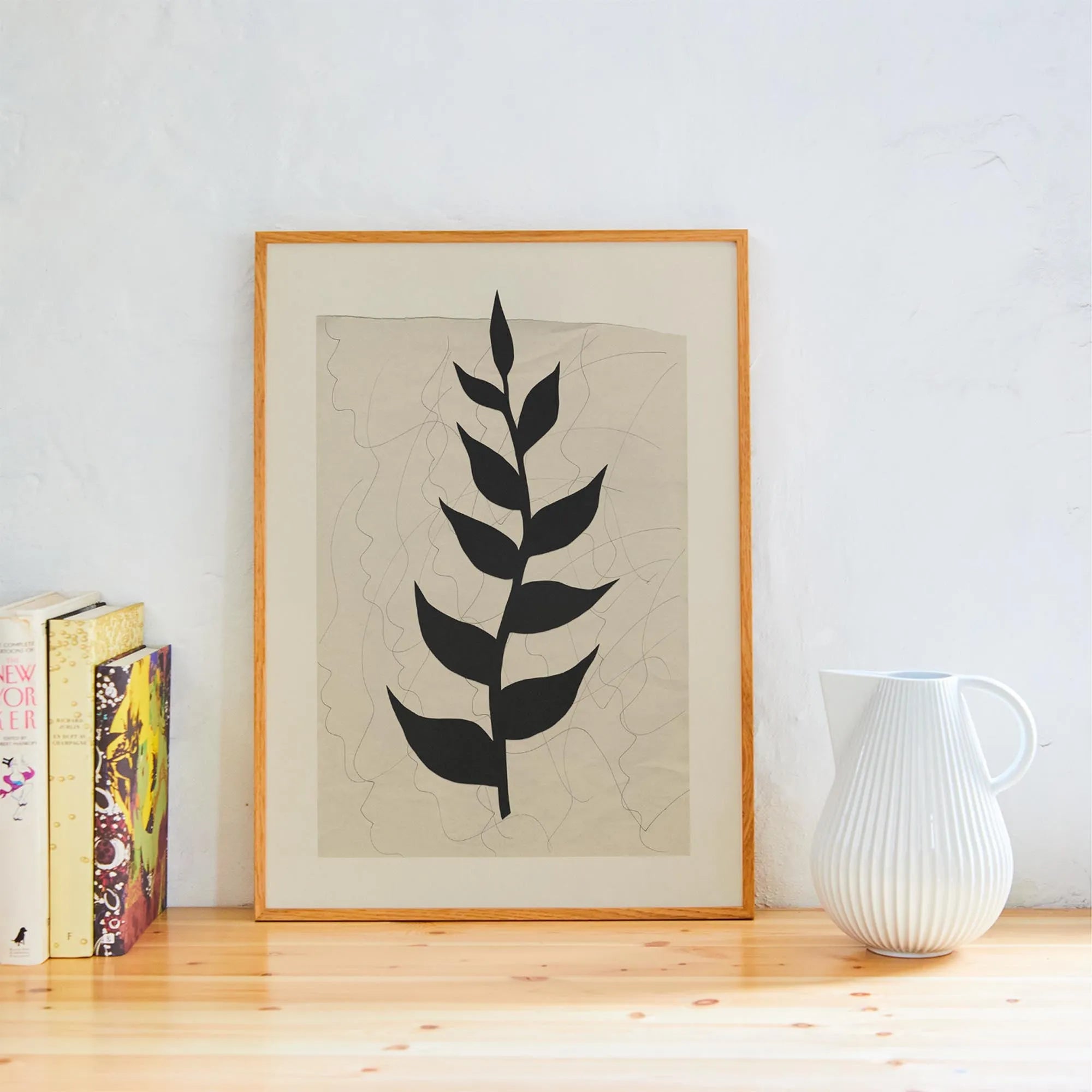 Plant Poem  in Blau / Schwarz präsentiert im Onlineshop von KAQTU Design AG. Bild ist von Paper Collective