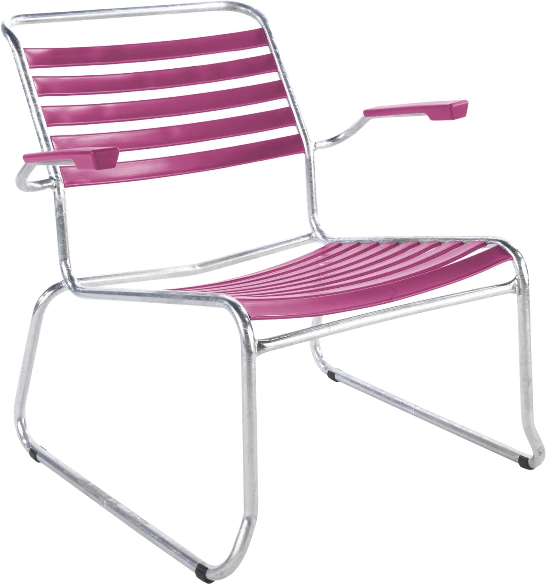 Eleganter Säntis Lounger mit Kufen und Lättli-Armlehnen von Schaffner.