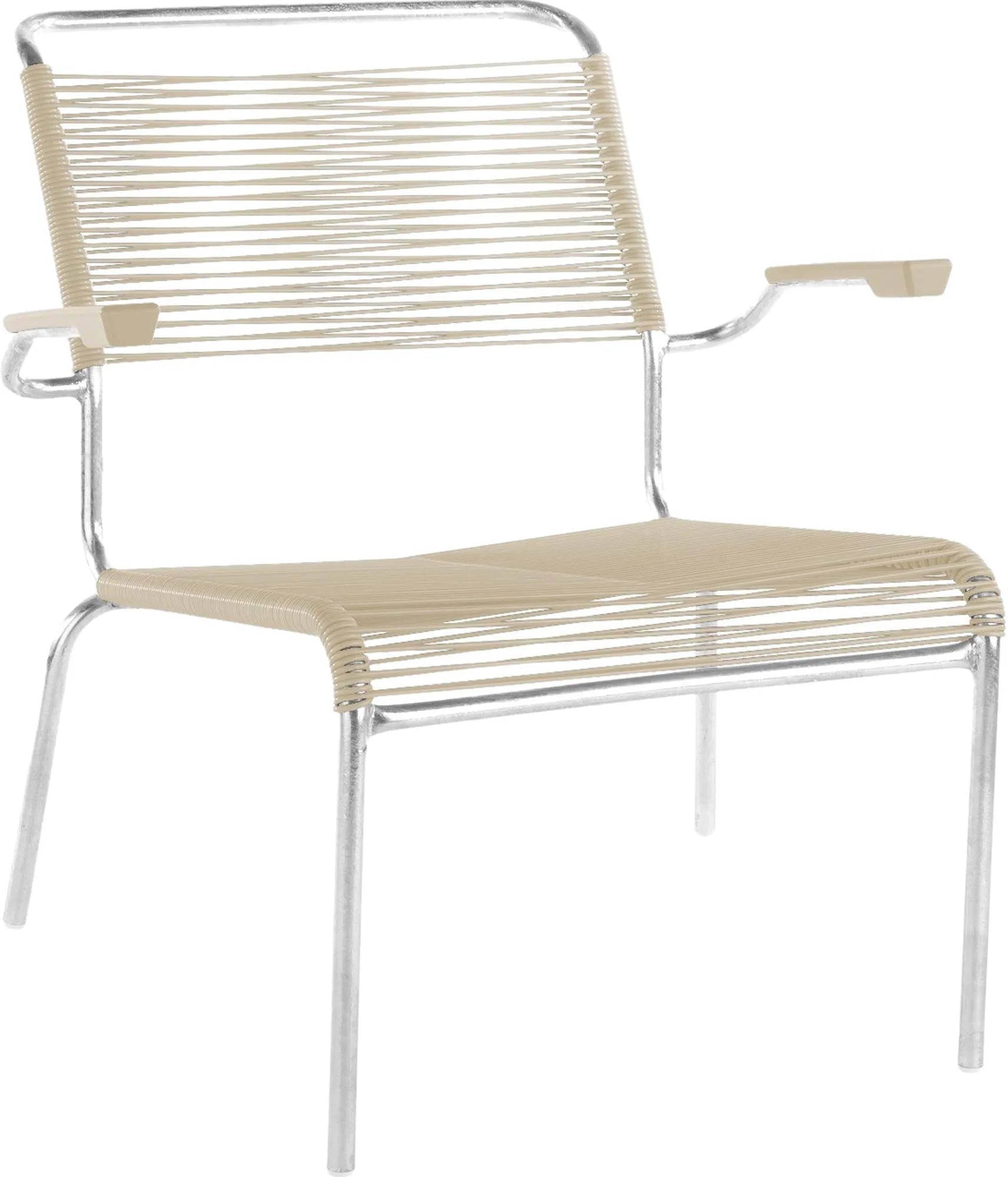 Säntis Lounger Spaghetti mit Armlehne, Outdoor-Sessel, KAQTU Design