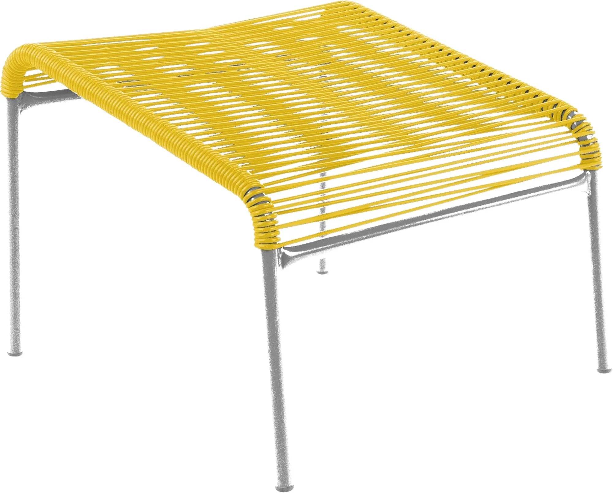 Eleganter Hocker Lounger Spaghetti: Leicht, robust, wetterfest. Perfekt für Garten und Balkon. Platzsparend und vielseitig.