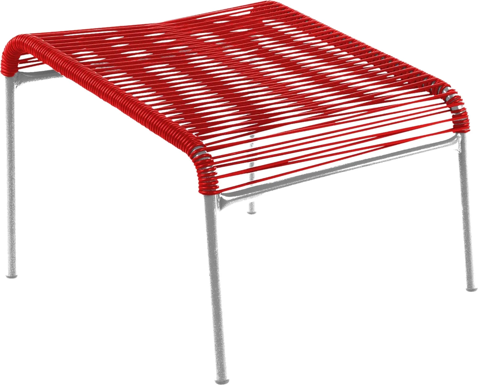 Stilvoller Hocker Lounger Spaghetti von Schaffner für den Garten.