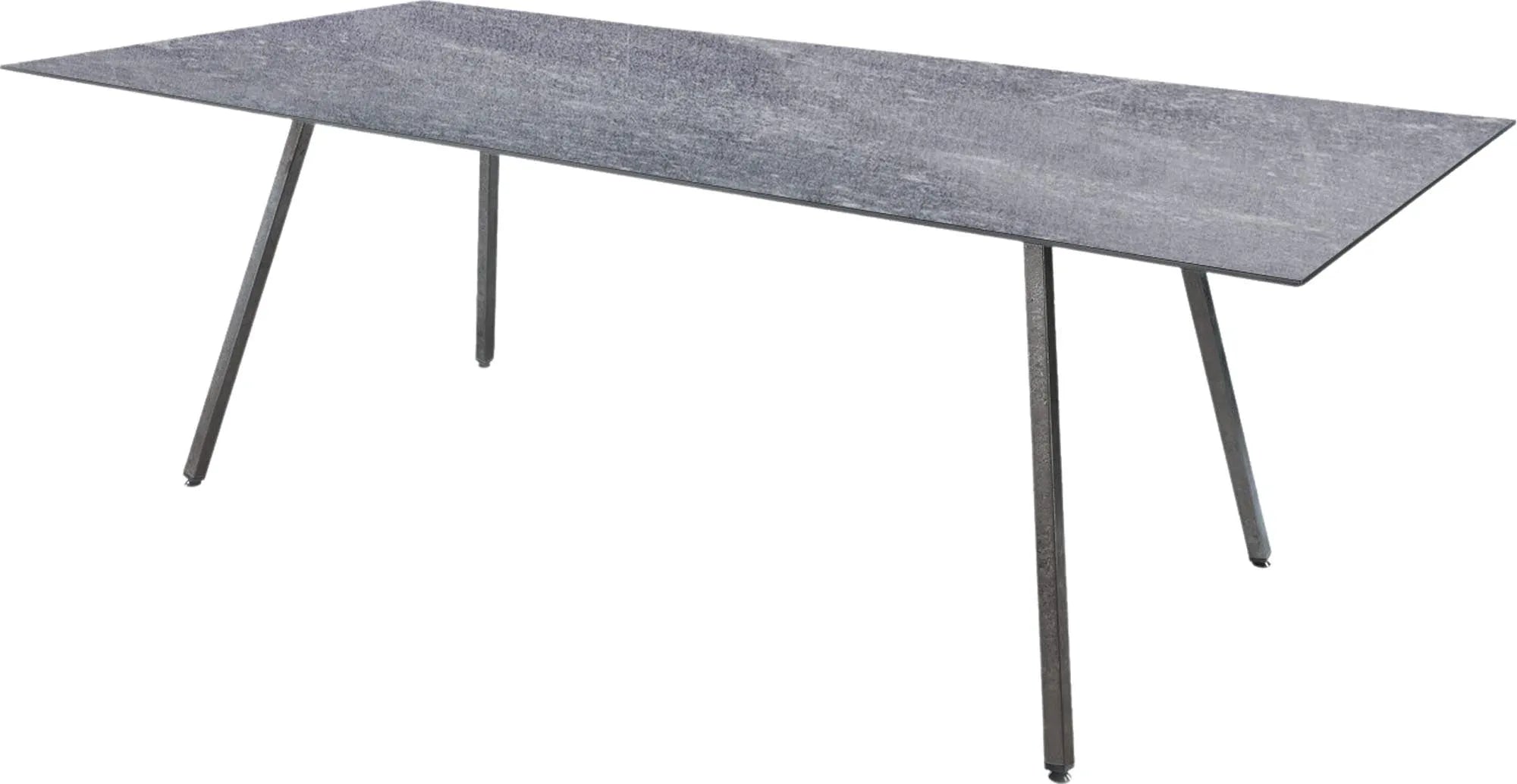 Fiberglastisch Chur 160/220 in Beton / Anthrazit präsentiert im Onlineshop von KAQTU Design AG. Gartentisch ist von Schaffner