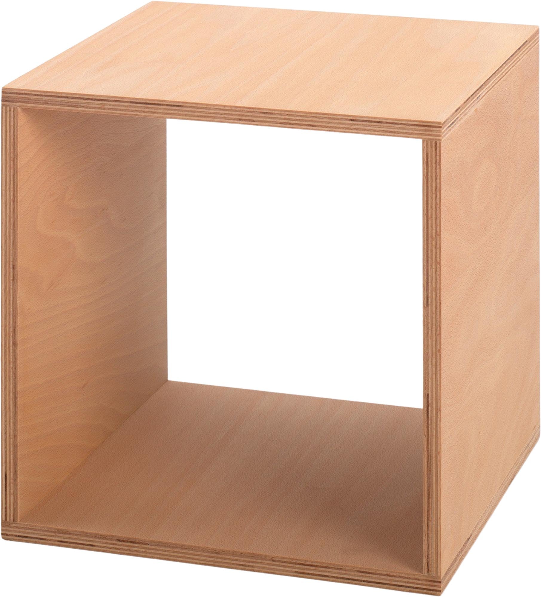 Tojo-cube in buche präsentiert im Onlineshop von KAQTU Design AG. Beistelltisch ist von Tojo