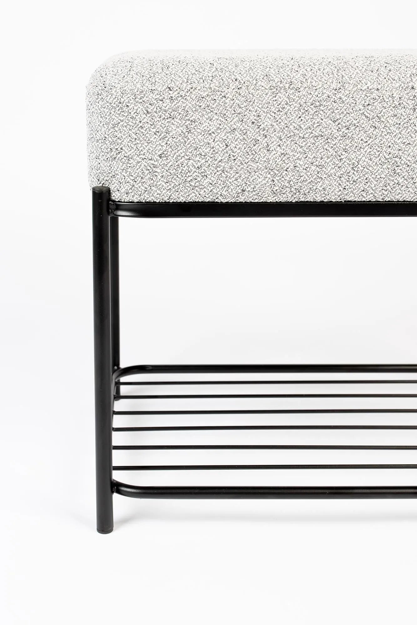 Moderner Hocker Milou von White Label Living in zeitlosem Design.