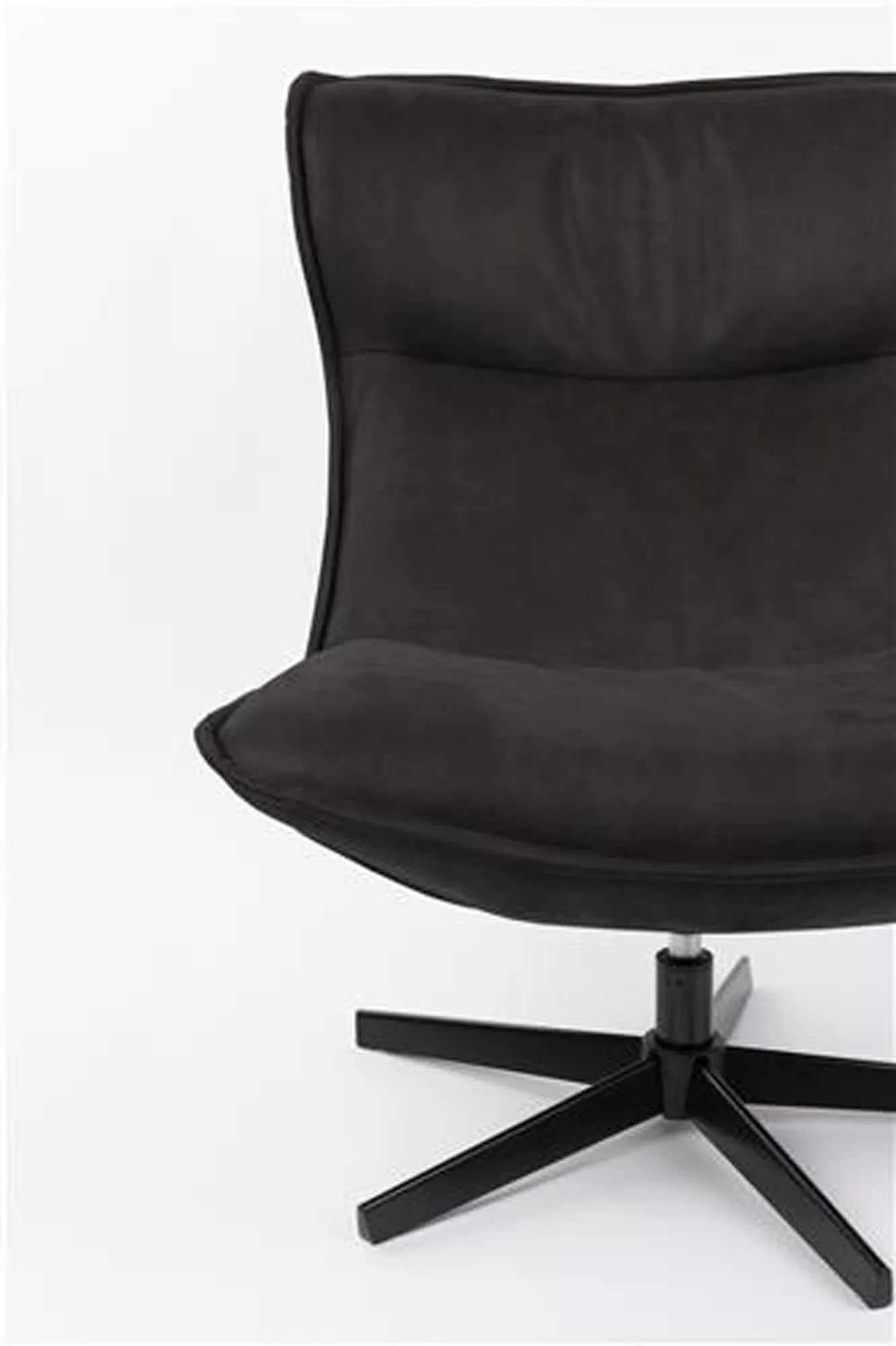 Loungesessel JOHN in Braun/Schwarz präsentiert im Onlineshop von KAQTU Design AG. Sessel ist von White Label Living