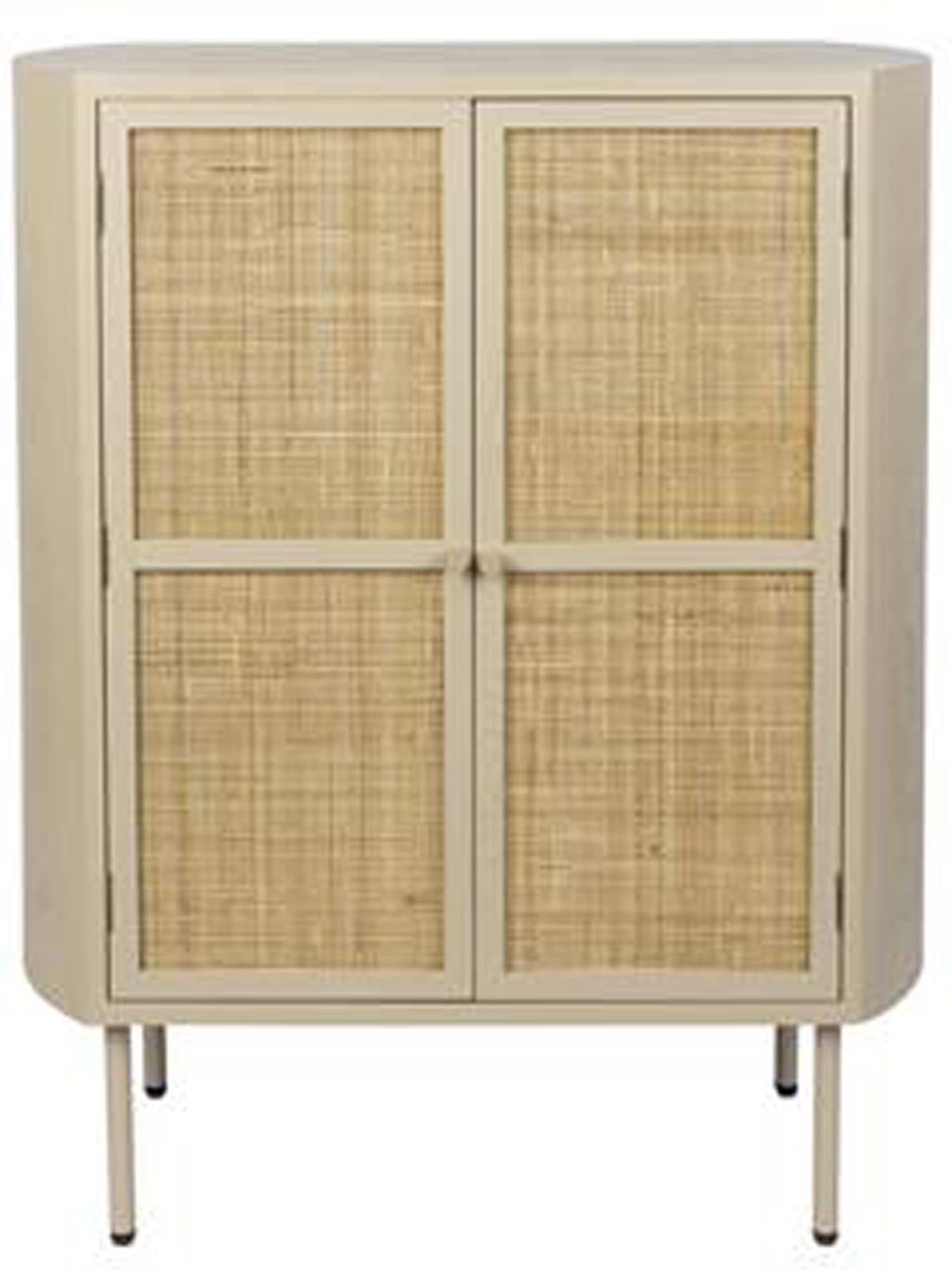 CABINET AMAYA LOW 2DO in Beige präsentiert im Onlineshop von KAQTU Design AG. Cabinet ist von White Label Living