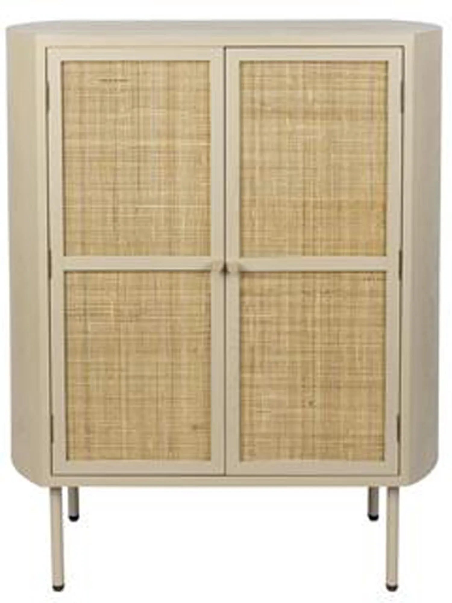 CABINET AMAYA LOW 2DO in Beige präsentiert im Onlineshop von KAQTU Design AG. Cabinet ist von White Label Living