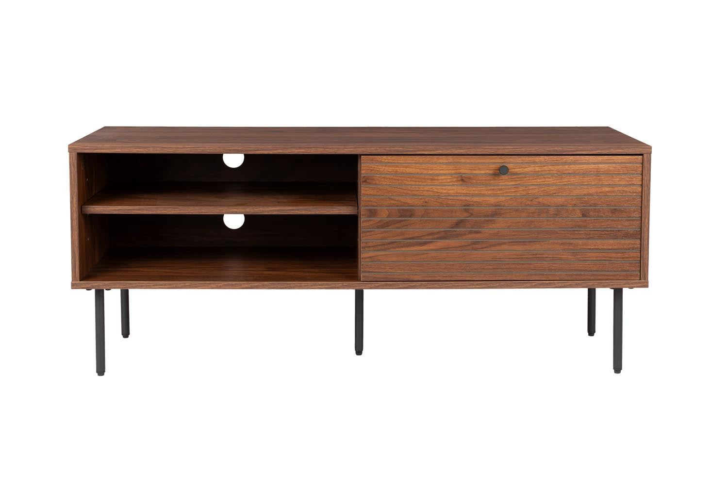 Sideboard Streifen niedrig in Brown präsentiert im Onlineshop von KAQTU Design AG. Sideboard ist von White Label Living