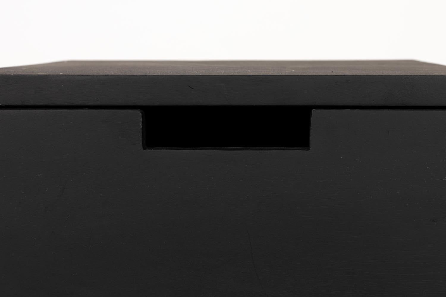 Parcq Beistelltisch/Nachttisch Schwarz in Black präsentiert im Onlineshop von KAQTU Design AG. Beistelltisch ist von White Label Living