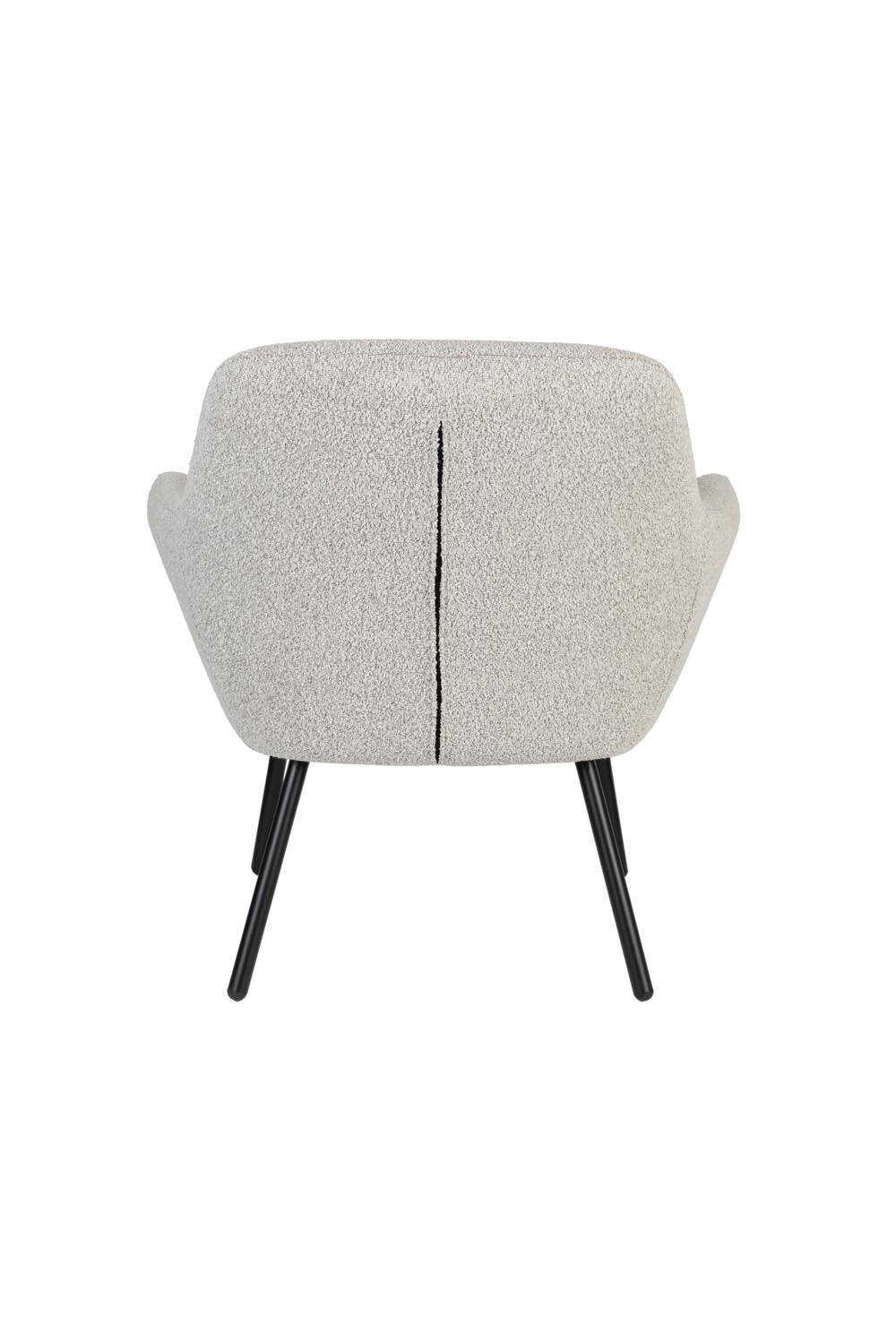 Dude Loungesessel Bouclé in Beige präsentiert im Onlineshop von KAQTU Design AG. Sessel mit Armlehnen ist von White Label Living