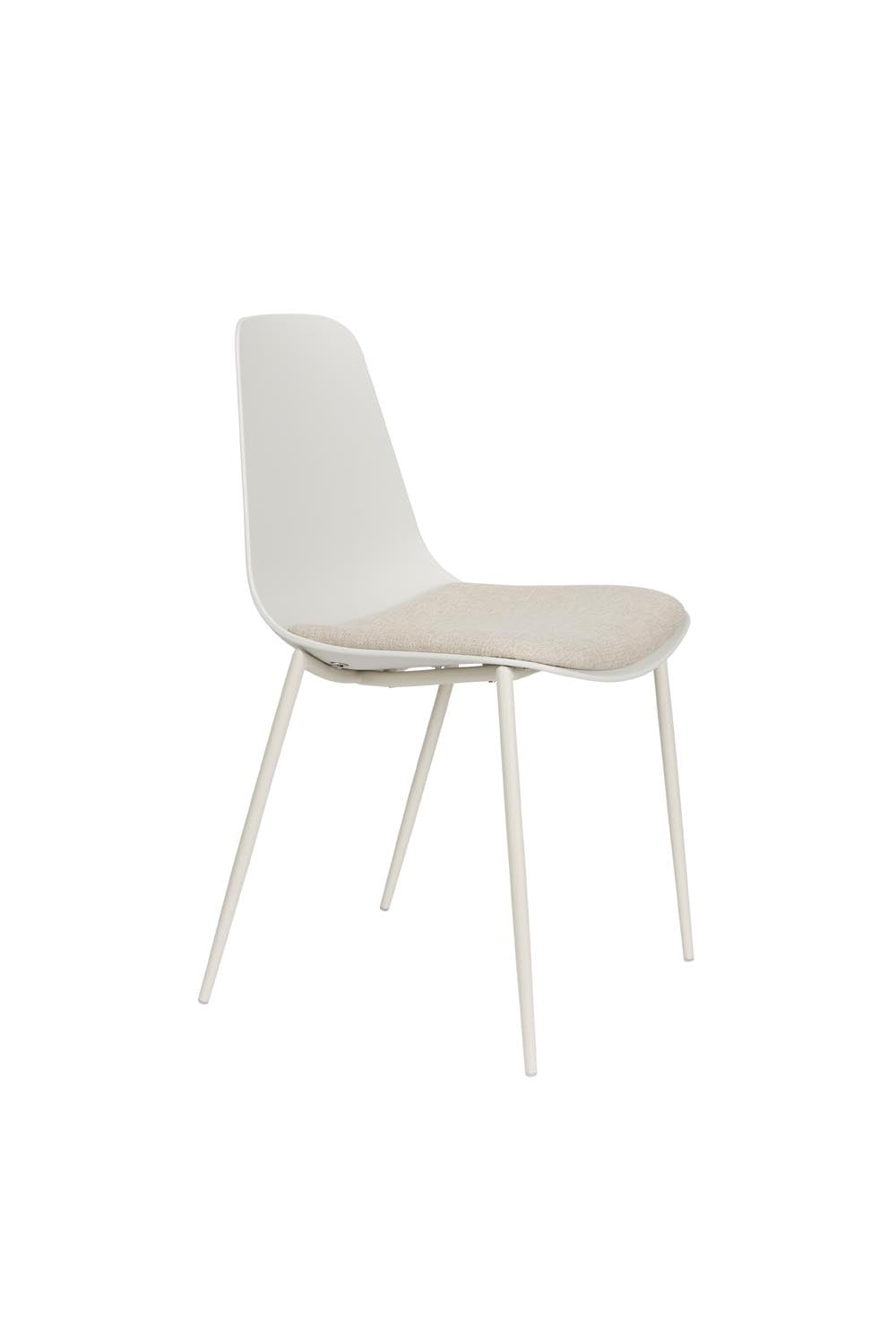 Stuhl Jeffrey White in White präsentiert im Onlineshop von KAQTU Design AG. Stuhl ist von White Label Living