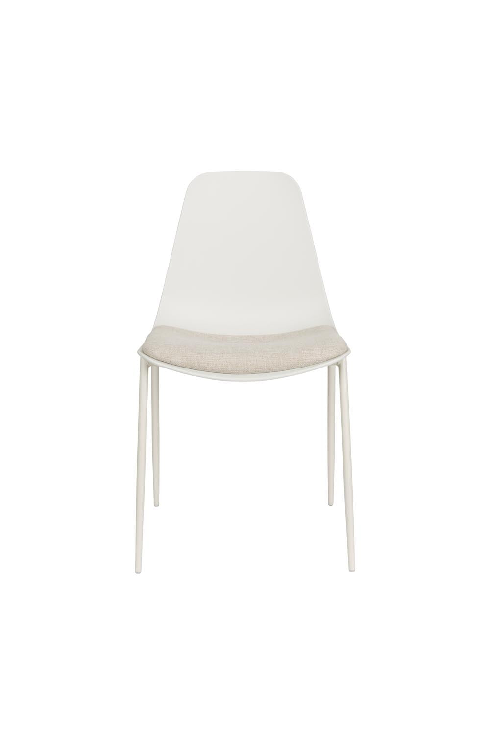 Stuhl Jeffrey White in White präsentiert im Onlineshop von KAQTU Design AG. Stuhl ist von White Label Living