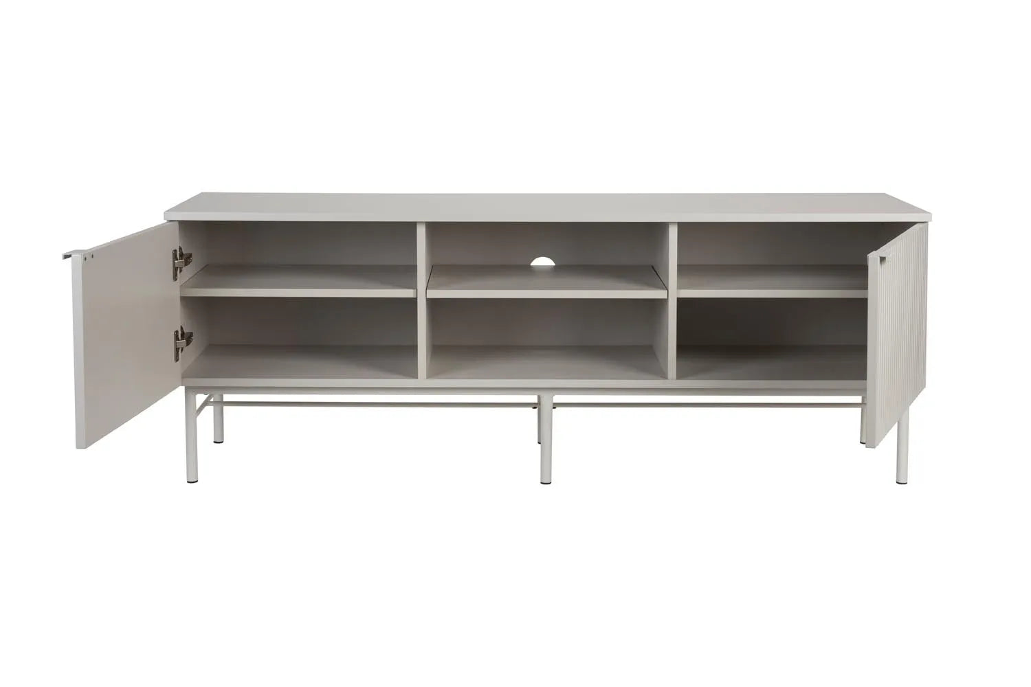 Sideboard Cayo Low in White präsentiert im Onlineshop von KAQTU Design AG. Sideboard ist von White Label Living