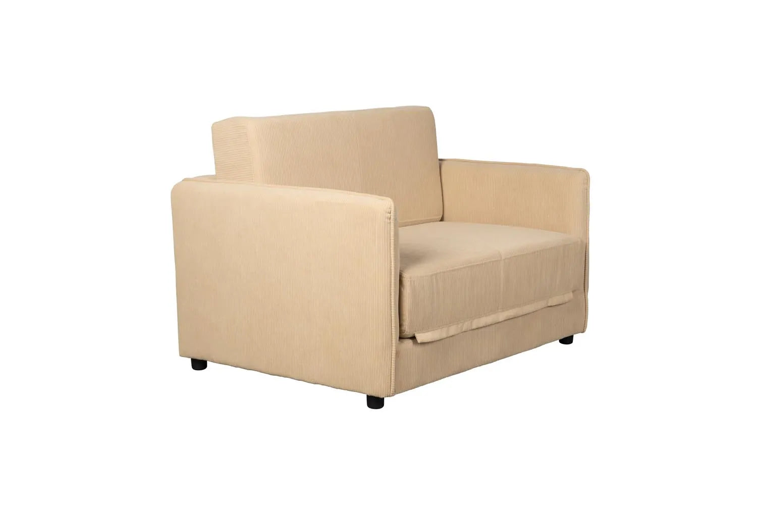 Elegantes Jopie Loveseat Schlafsofa Beige von White Label Living.