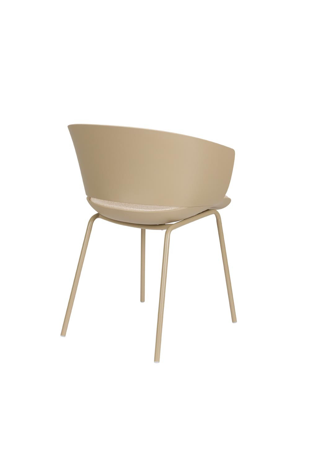 Stuhl Jessica Beige in Beige präsentiert im Onlineshop von KAQTU Design AG. Stuhl mit Armlehne ist von White Label Living