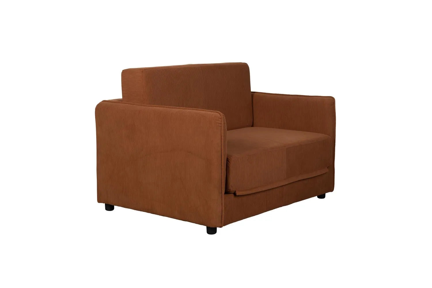 Elegantes Jopie Loveseat Schlafsofa in Braun, stilvoll, funktional, pflegeleicht, ideal für Wohnzimmer & Gästezimmer.