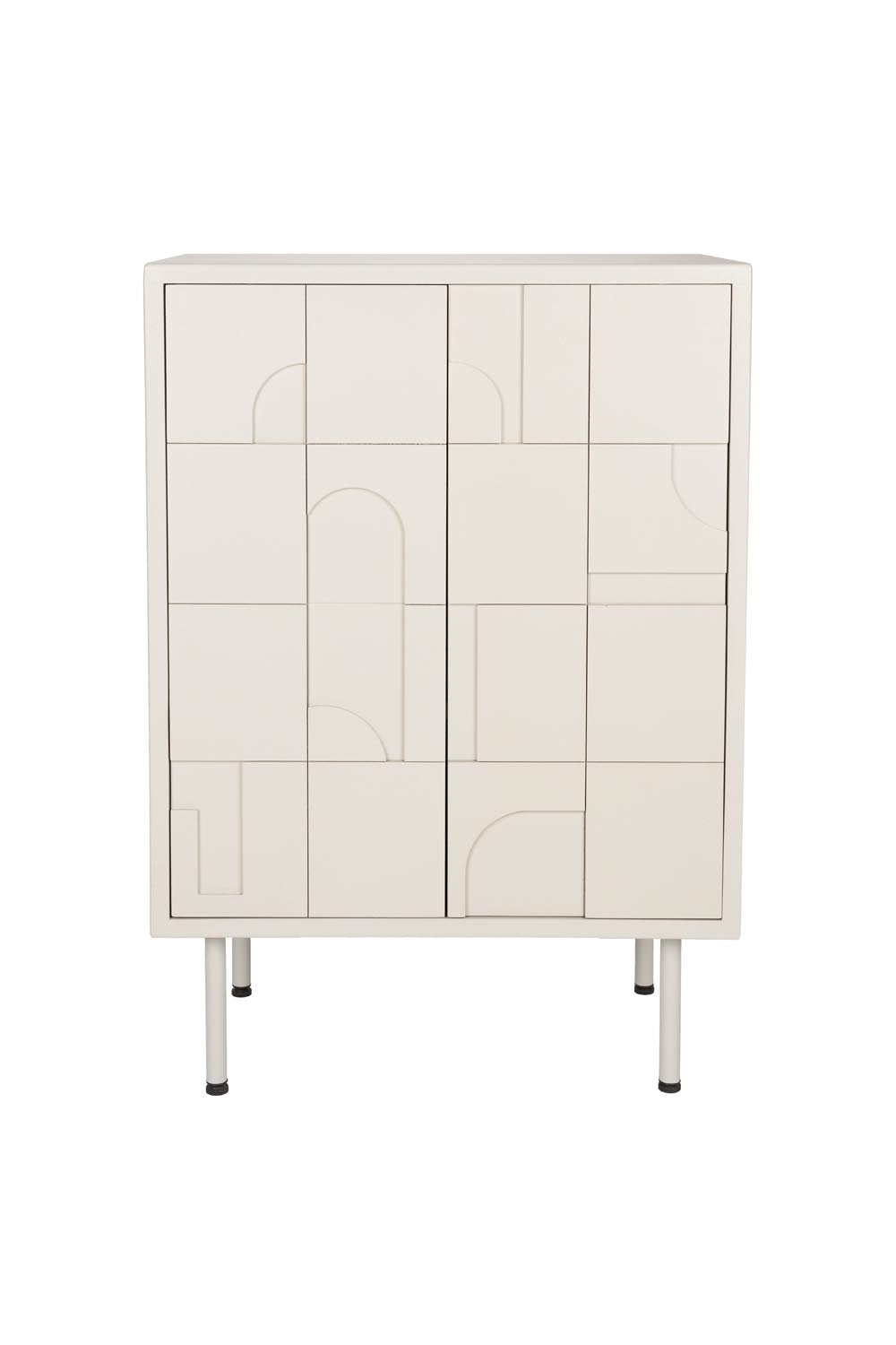 Schrank Funk Low in Beige präsentiert im Onlineshop von KAQTU Design AG. Cabinet ist von White Label Living