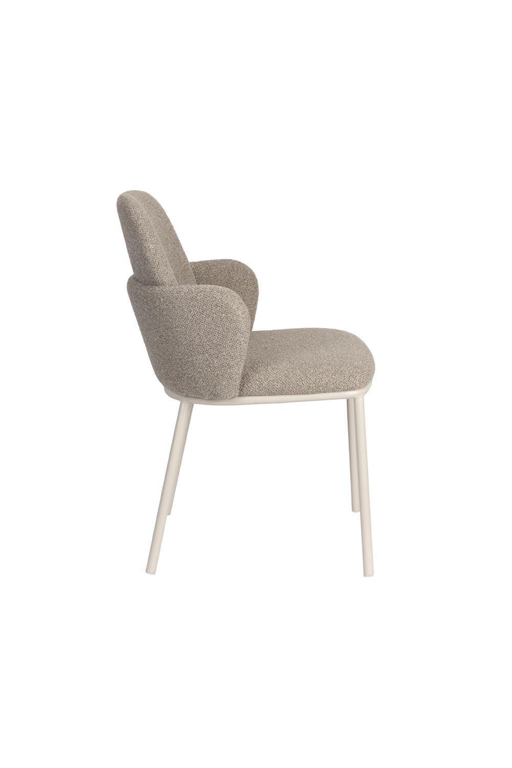 Sessel Jerrico Braun Beige in Beige präsentiert im Onlineshop von KAQTU Design AG. Stuhl ist von White Label Living