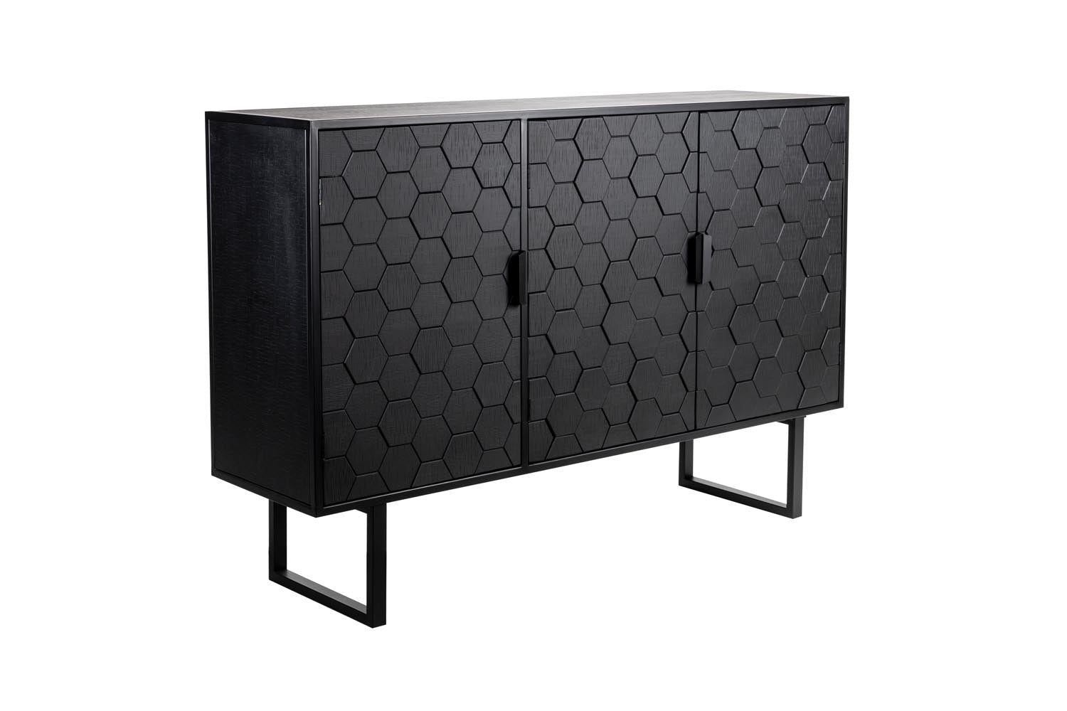 Sideboard Linc Hoch in Black präsentiert im Onlineshop von KAQTU Design AG. High-Sideboard ist von White Label Living