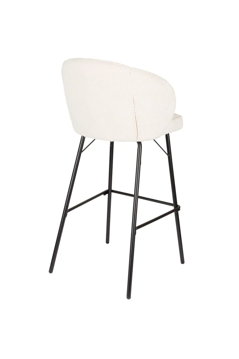 Barhocker Joa Weiß in White präsentiert im Onlineshop von KAQTU Design AG. Barstuhl ist von White Label Living