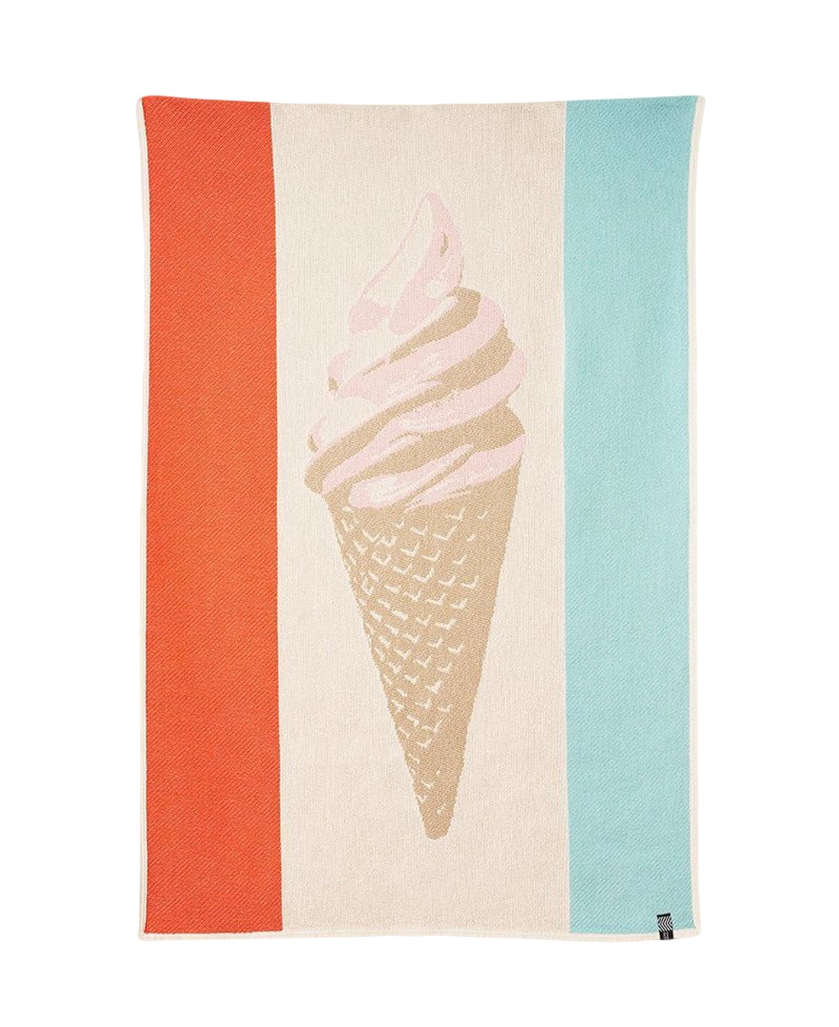 Cornetto Baumwoll-Strandtuch in Multicolor präsentiert im Onlineshop von KAQTU Design AG. Badetuch ist von ZigZagZurich