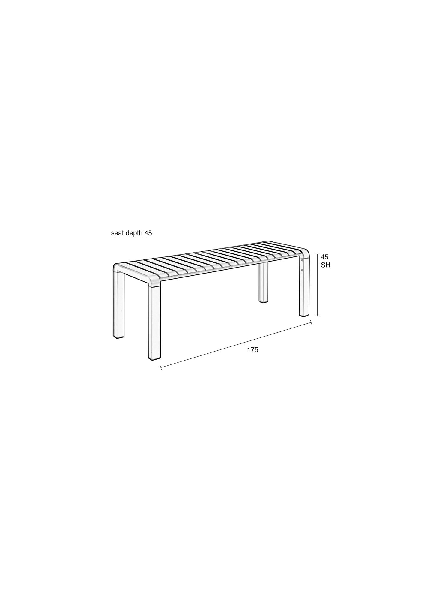 Gartenbank Vondel - KAQTU Design