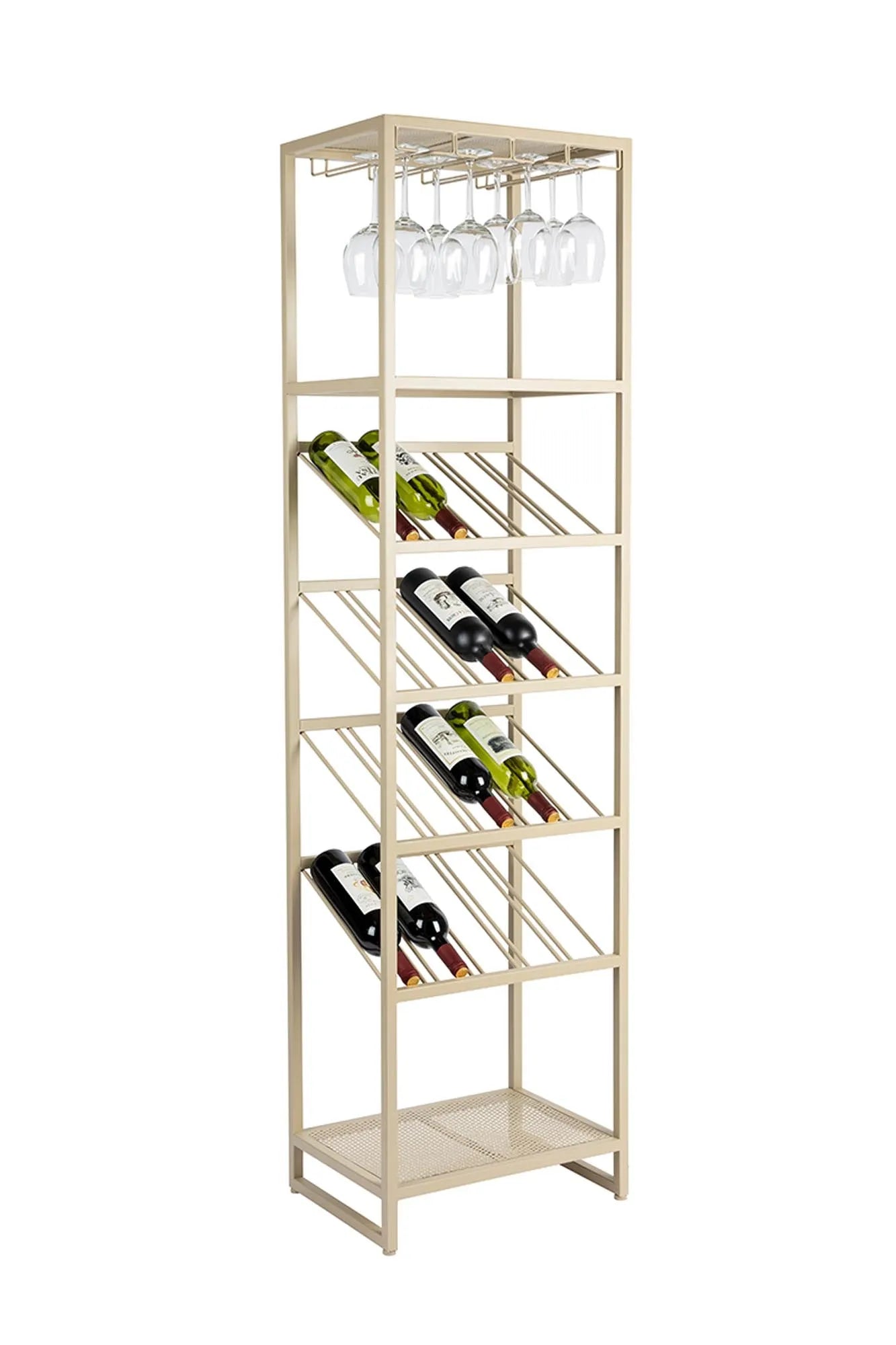 Wine Shelf Cantor S  in Beige präsentiert im Onlineshop von KAQTU Design AG. Weinregal ist von Zuiver