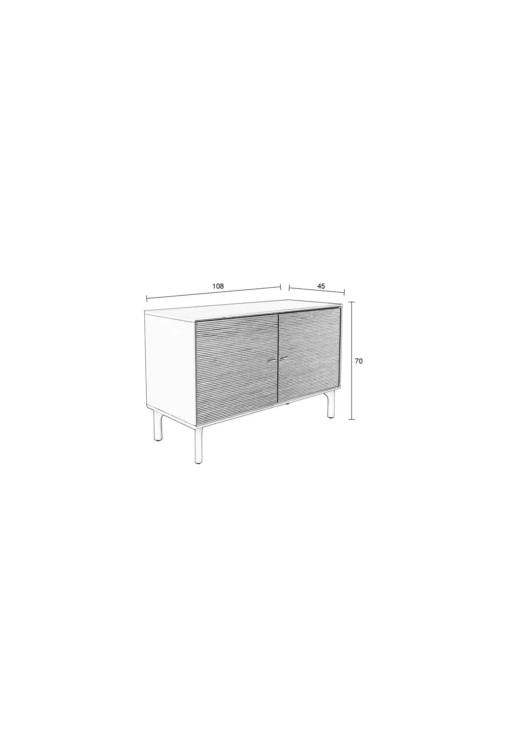 Morning Sideboard 2 Türen in Grey präsentiert im Onlineshop von KAQTU Design AG. Sideboard ist von Zuiver