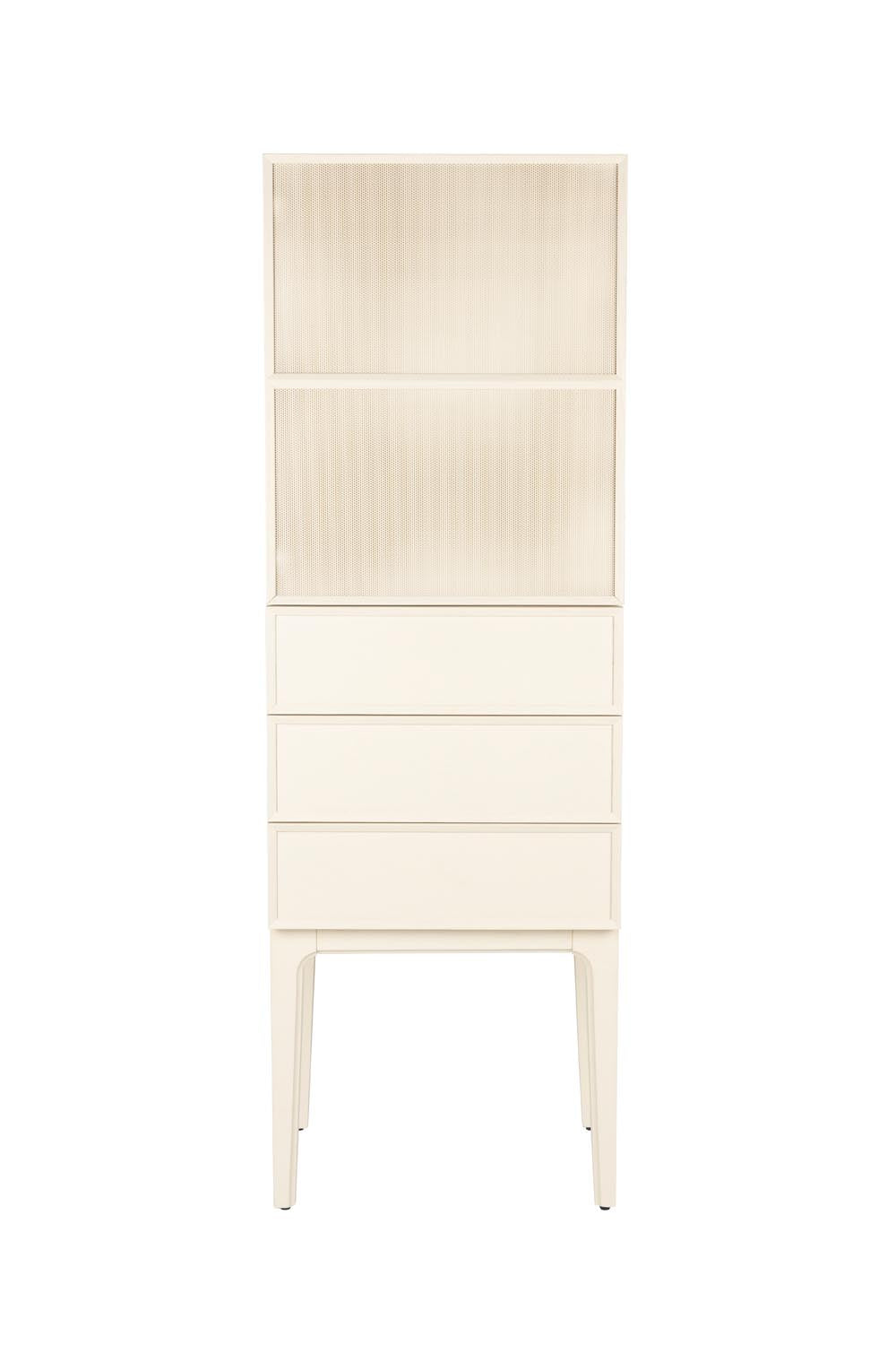 June Schrank 1 Tür - 3 Schubladen in Brown präsentiert im Onlineshop von KAQTU Design AG. Cabinet ist von Zuiver