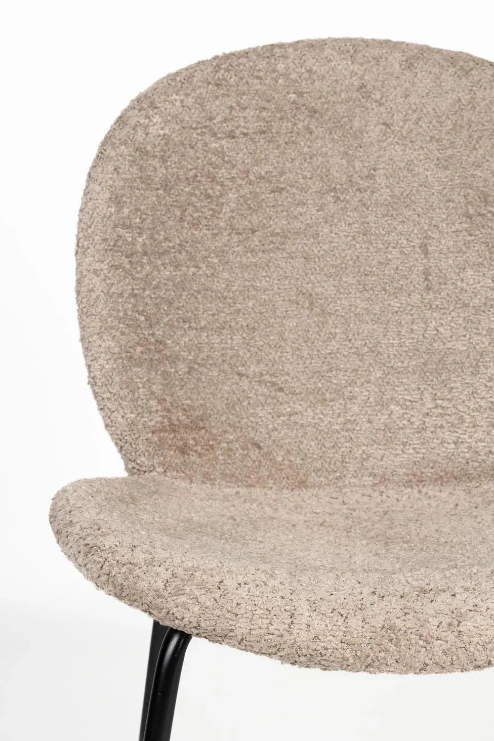 Bonnet Stuhl Beige in Beige präsentiert im Onlineshop von KAQTU Design AG. Stuhl ist von Zuiver