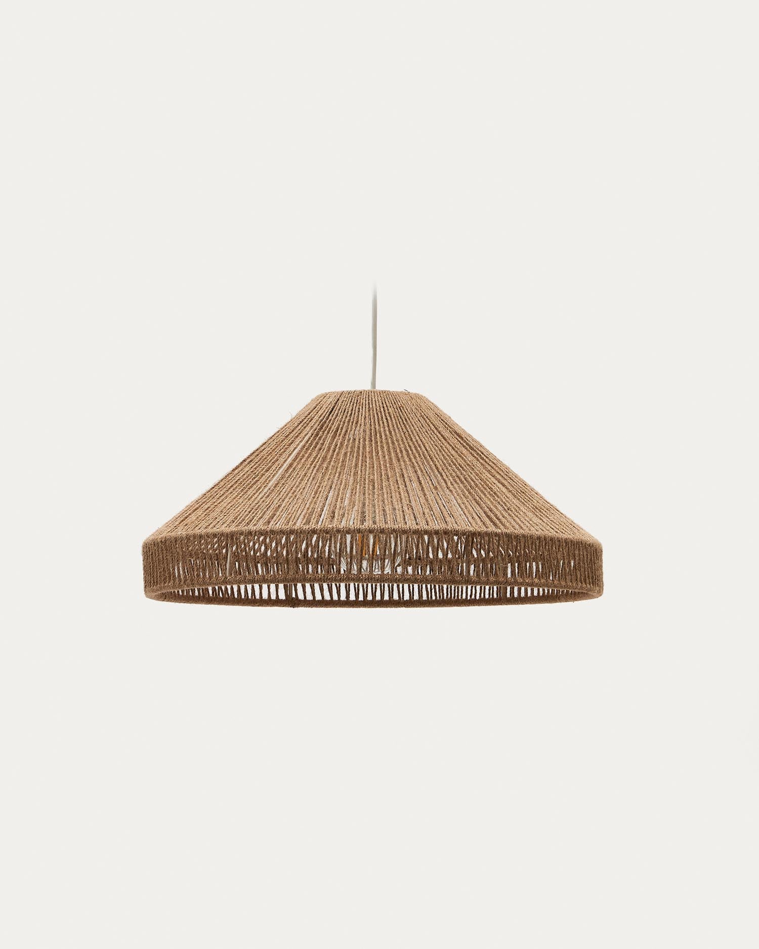 Pontos Lampenschirm für Pendelleuchte aus Jute mit natürlichem Finish Ø 45 cm in Braun präsentiert im Onlineshop von KAQTU Design AG. Lampenschirm ist von Kave Home