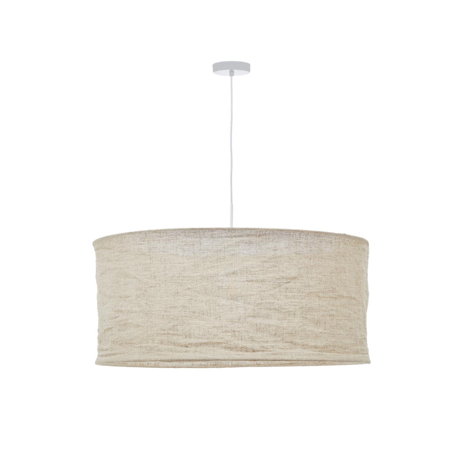 Mariela Schirm für Deckenlampe aus Leinen mit beigem Finish Ø 80 x 40 cm in Natur präsentiert im Onlineshop von KAQTU Design AG. Lampenschirm ist von Kave Home