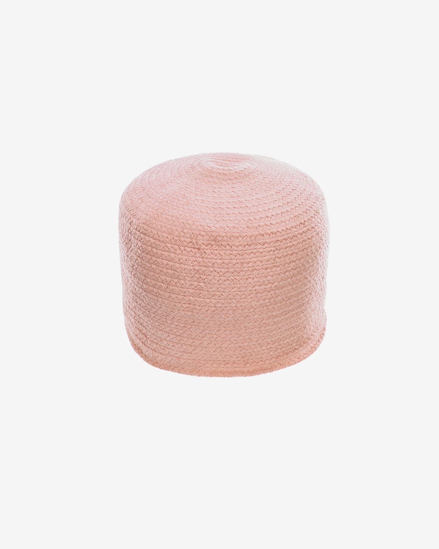 Daiana runder Pouf aus rosa Baumwolle Ø 40 cm in Rosa präsentiert im Onlineshop von KAQTU Design AG. Pouf ist von Kave Home