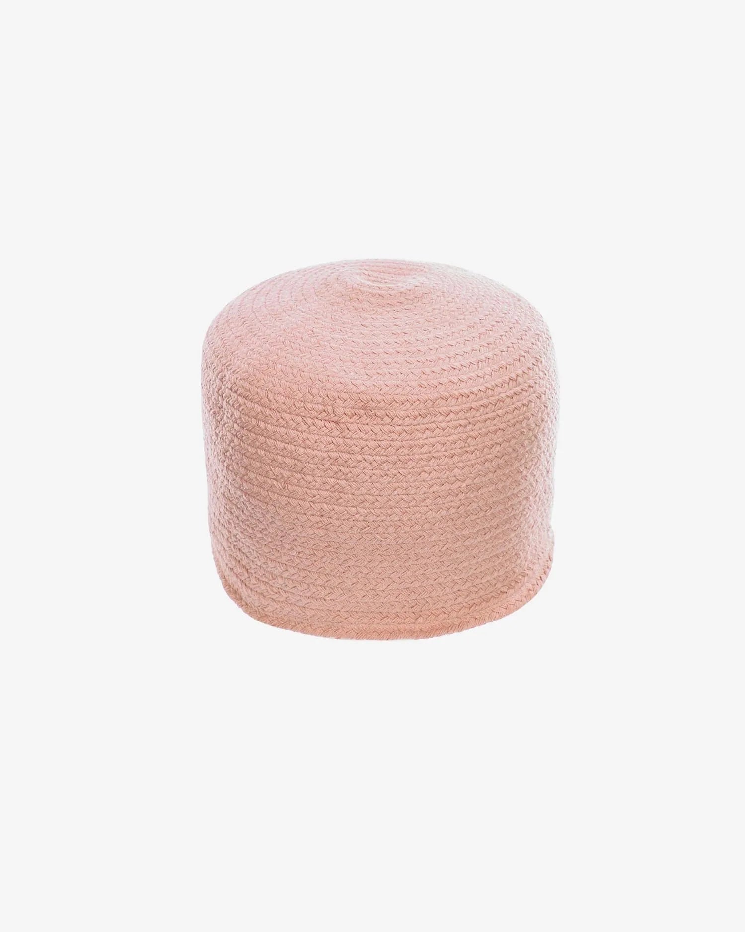 Daiana Pouf: Rosa Baumwolle, Ø 40 cm, Kave Home. Perfekt für Kinderzimmer, vielseitig, nachhaltig, stilvoll und funktional.