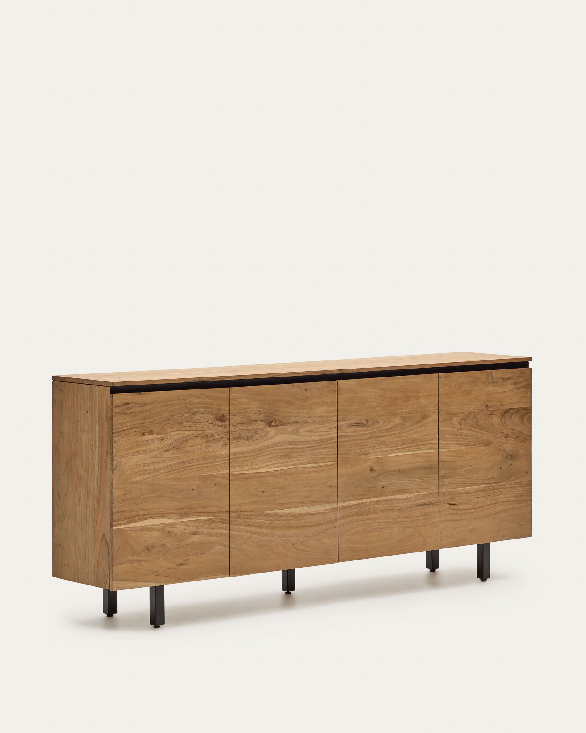 Sideboard Uxue aus massivem Akazienholz mit natürlichem Finish 200 x 88 cm in Braun präsentiert im Onlineshop von KAQTU Design AG. Sideboard ist von Kave Home