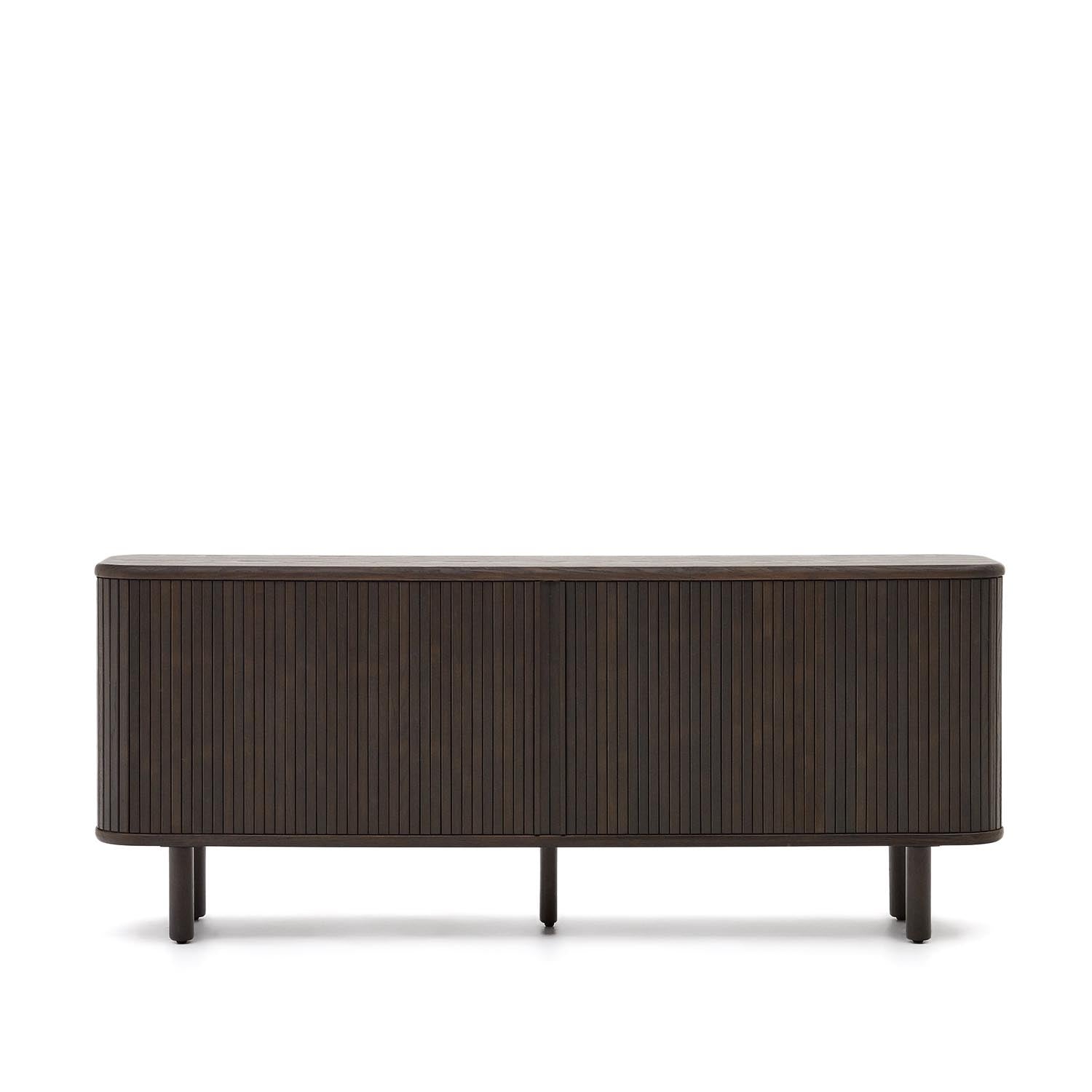 Mailen Sideboard 2 Türen aus Eschenfurnier mit dunklem Finish 180 x 75 cm  in Schwarz präsentiert im Onlineshop von KAQTU Design AG. Sideboard ist von Kave Home