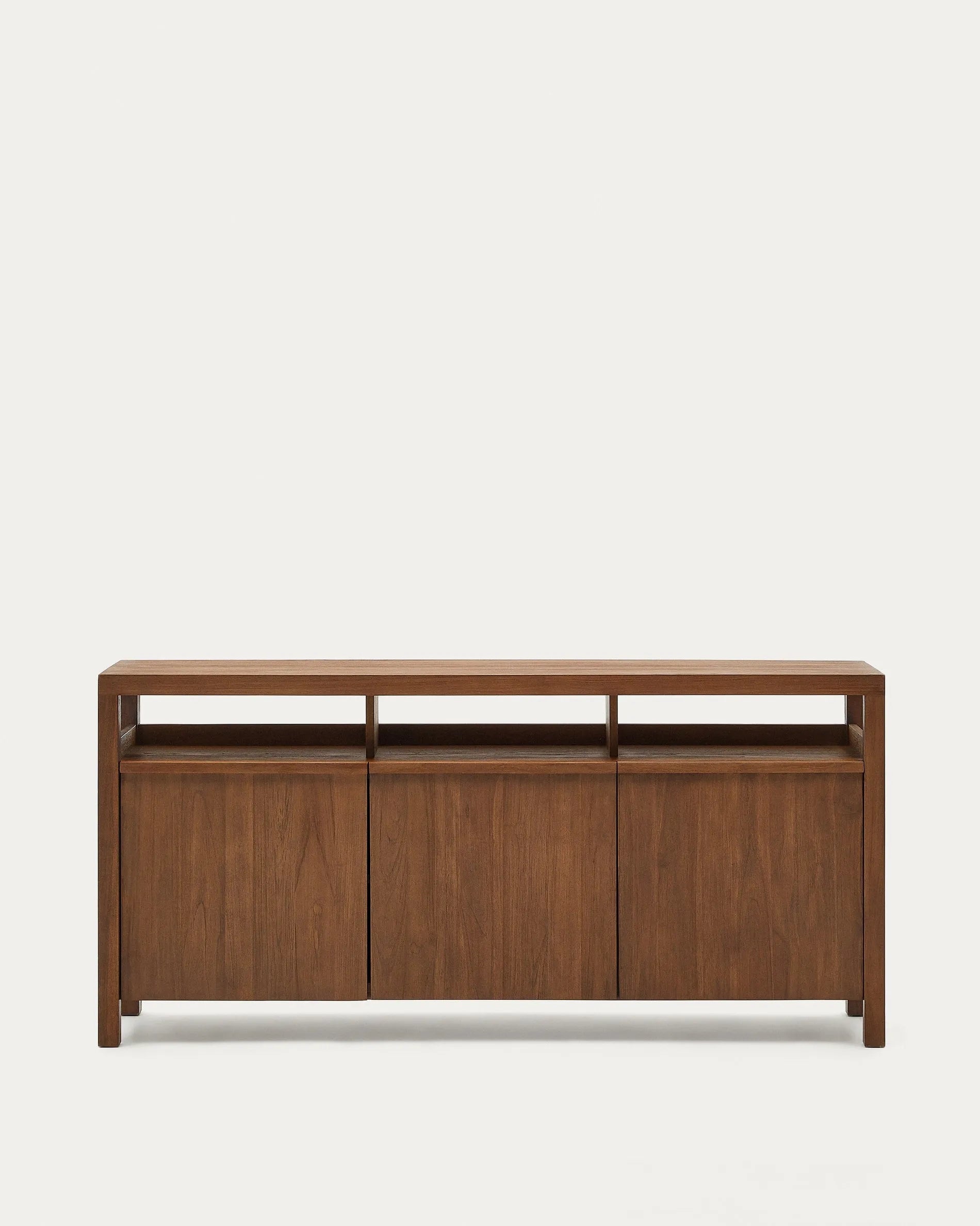 3D-Modell des eleganten Sashi Sideboards aus massivem Teakholz, 180x85 cm, für stilvolle Einrichtung.