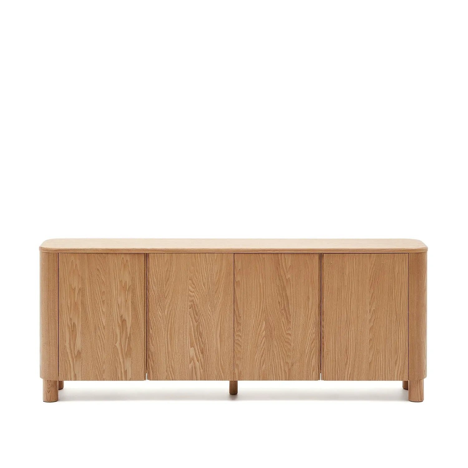 Elegantes Salaya Sideboard aus FSC-zertifiziertem Eschenfurnier, 200x79 cm, vereint Stil, Funktionalität und Nachhaltigkeit.